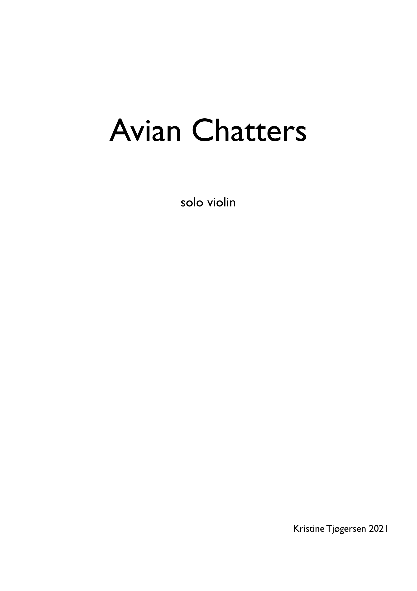 Avian Chatters