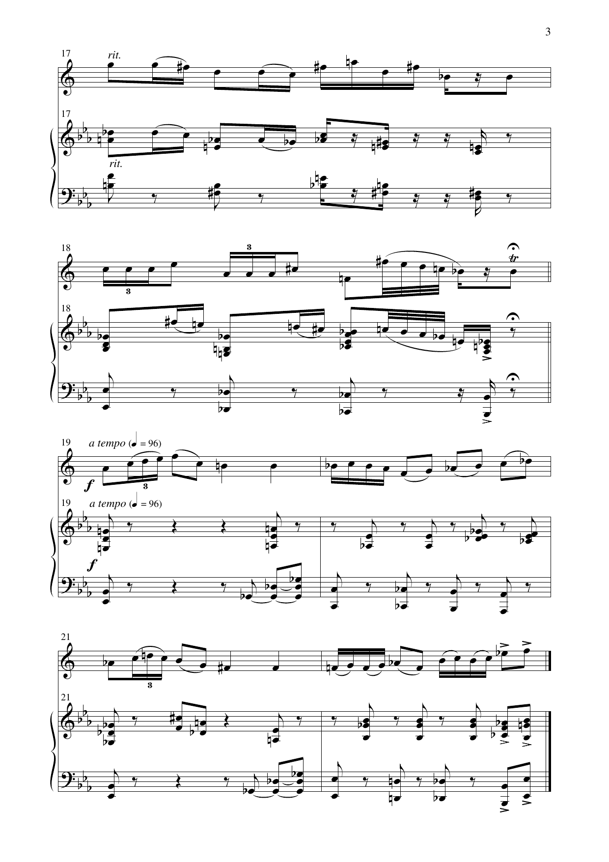 Fem minimum - For trompet og piano - Image 5