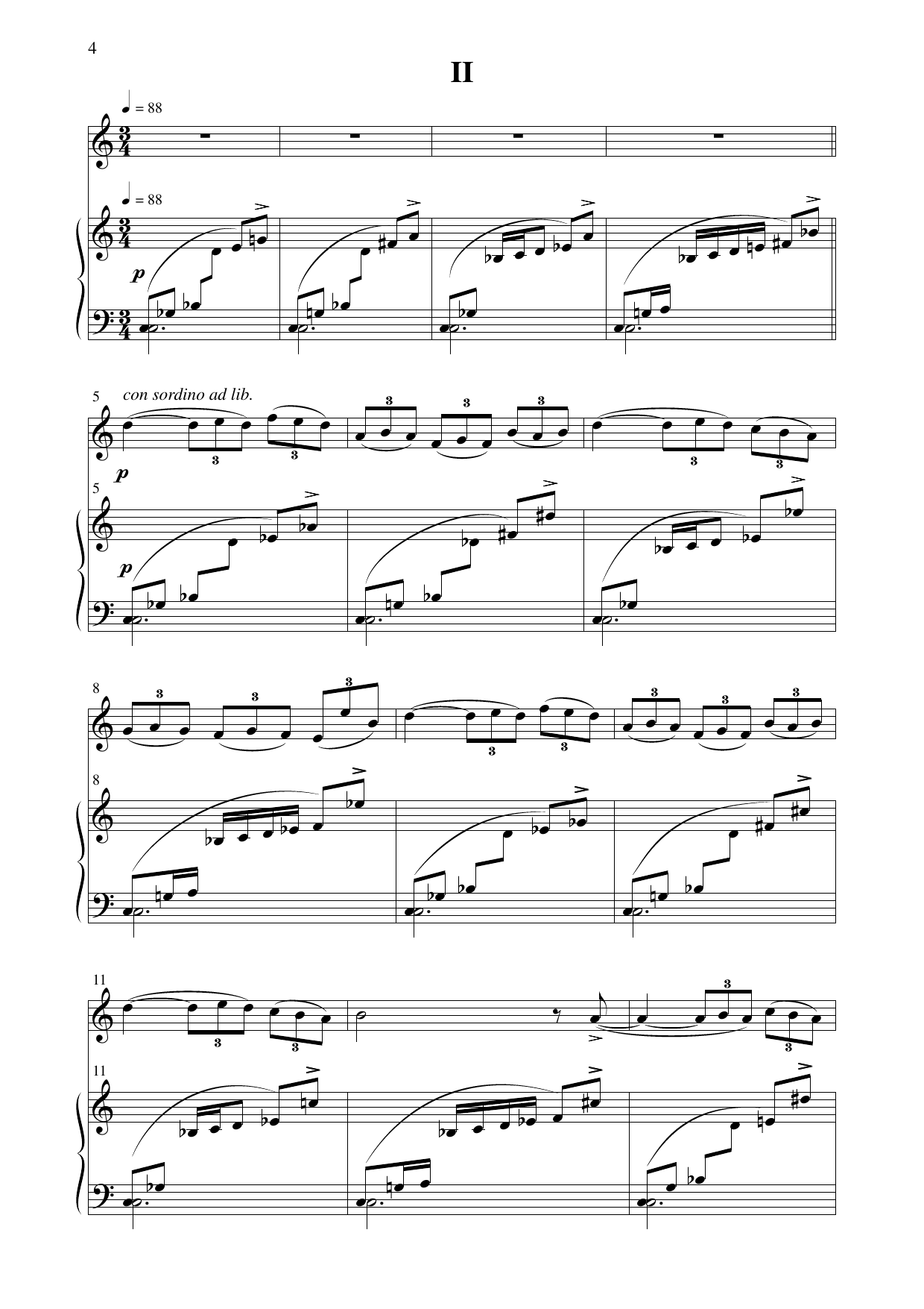 Fem minimum - For trompet og piano - Image 6