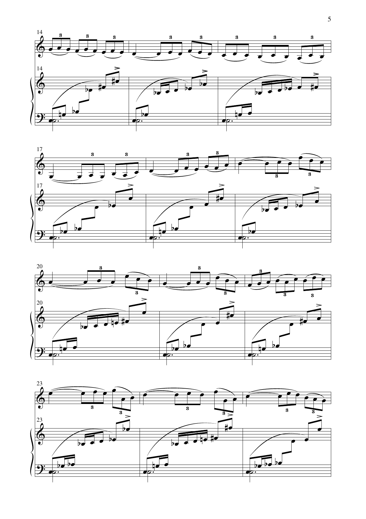 Fem minimum - For trompet og piano - Image 7
