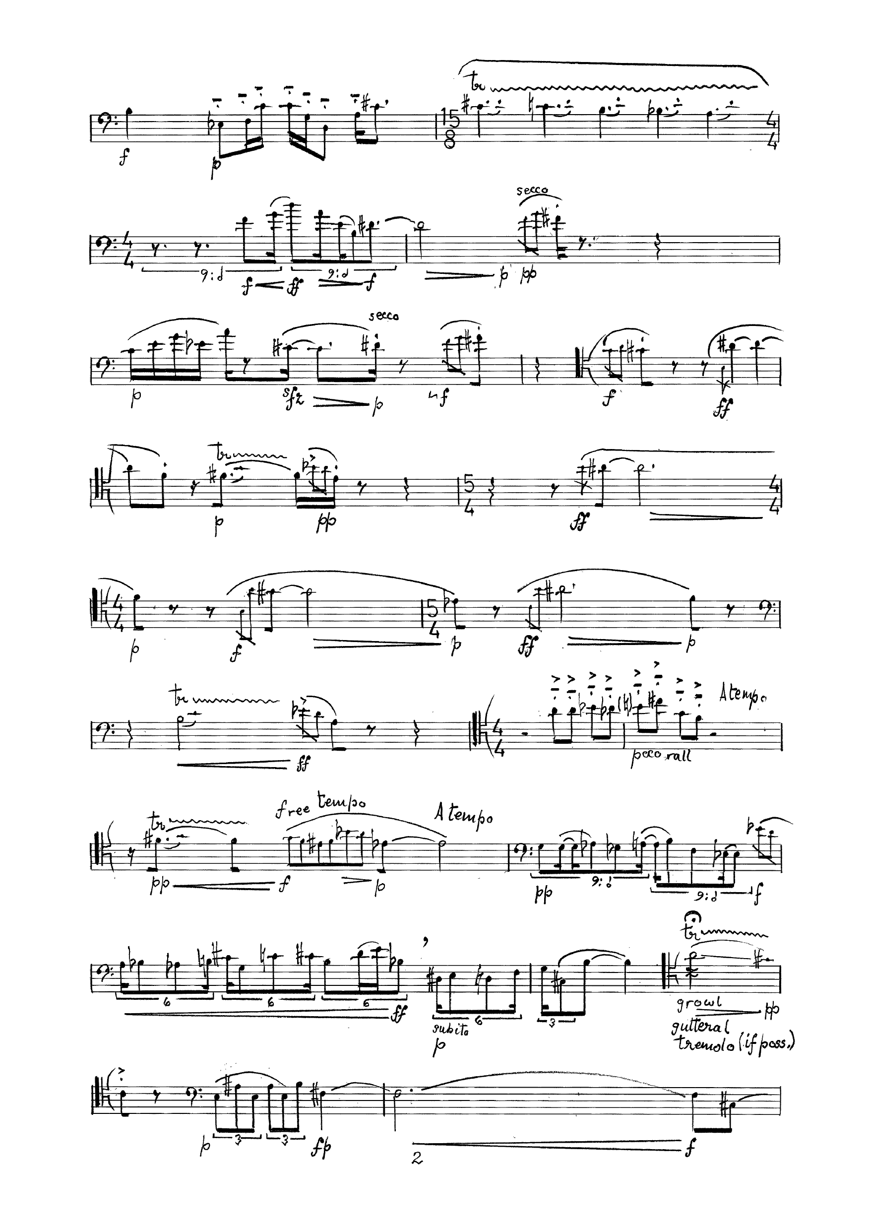 Aujourd'hui - for solo bassoon - Image 4