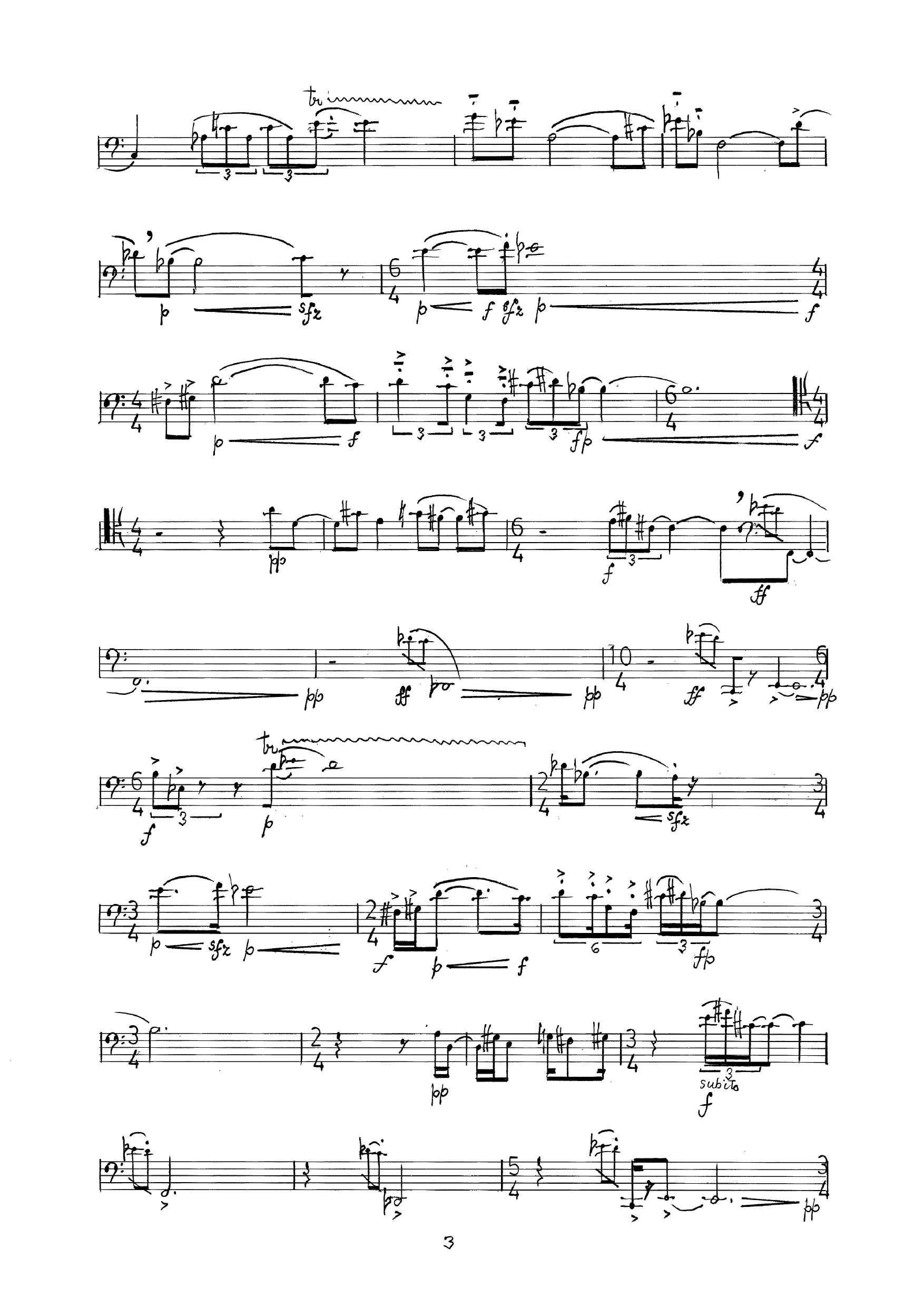 Aujourd'hui - for solo bassoon - Image 5