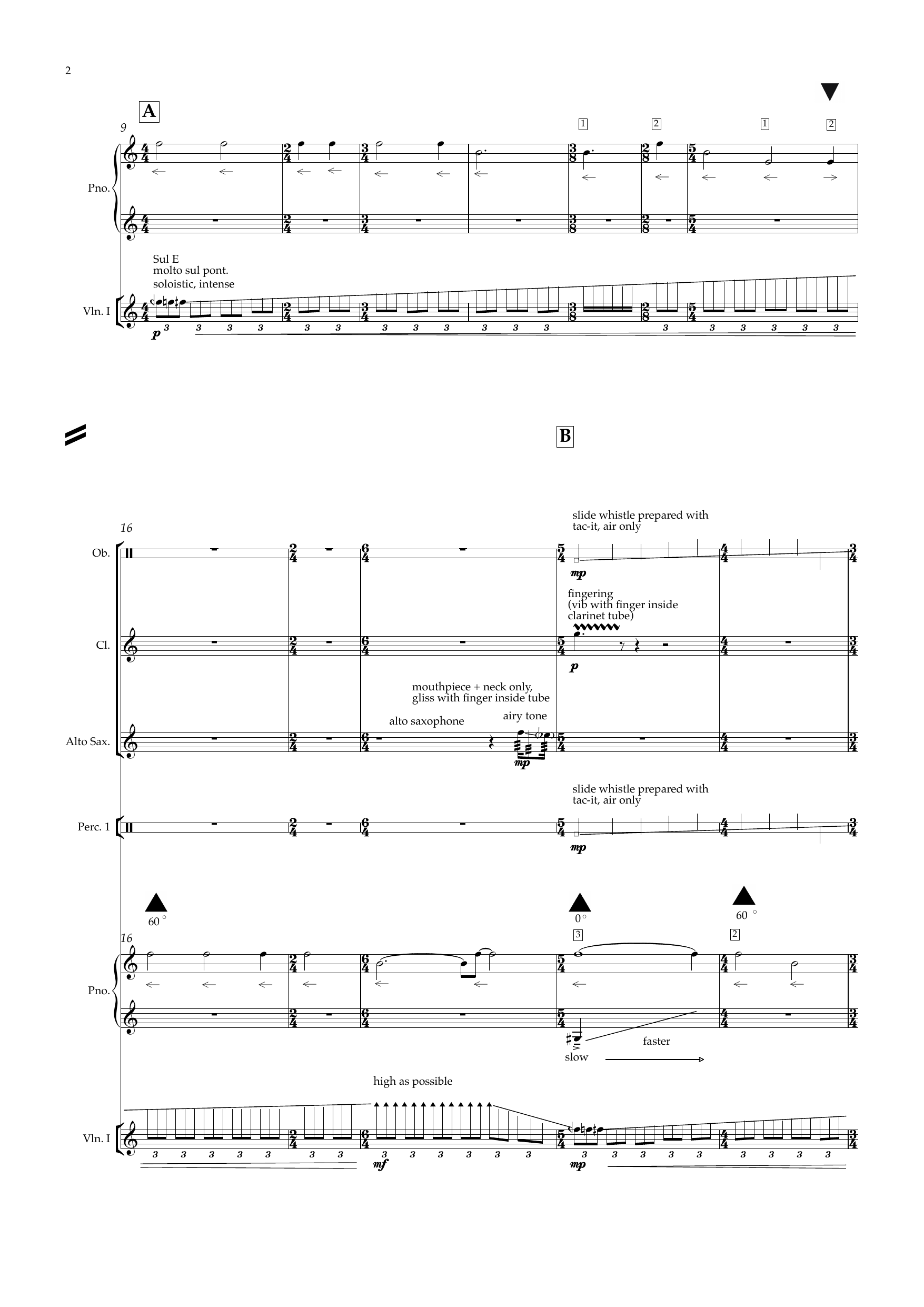 Piano Concerto - For pianist with live camera and sinfonietta - revised version - Bilde 8