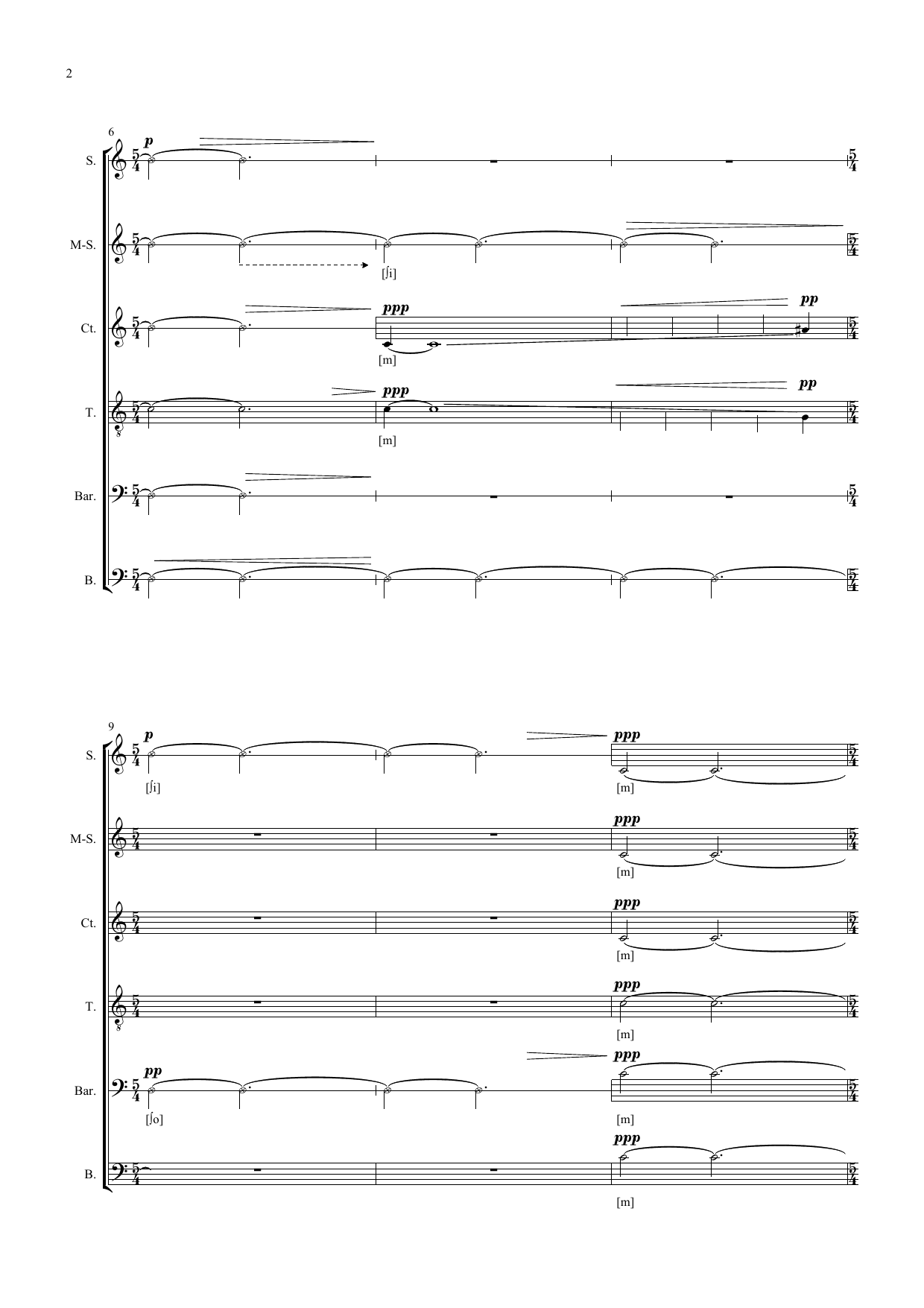 Timelessnes - for vokal sextet, film, lights and heartbeats - Image 8
