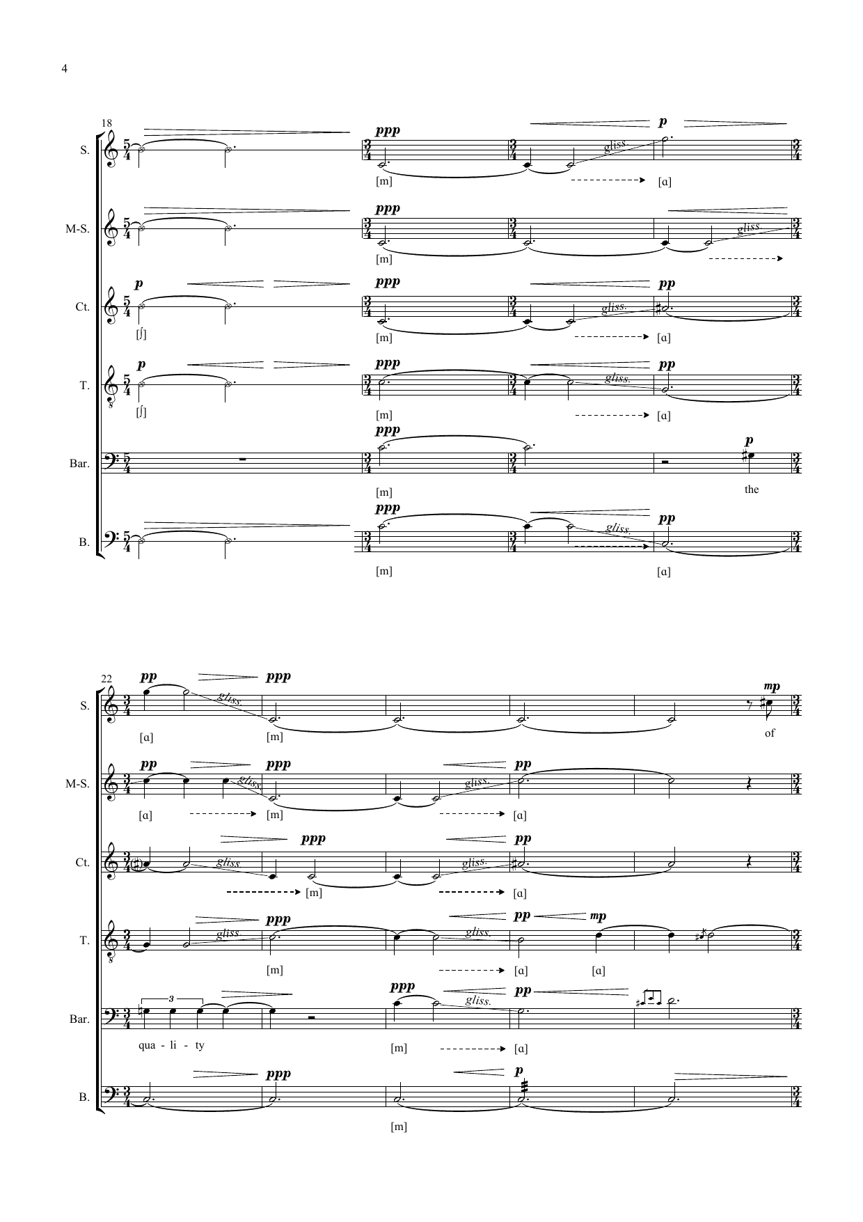 Timelessnes - for vokal sextet, film, lights and heartbeats - Image 10