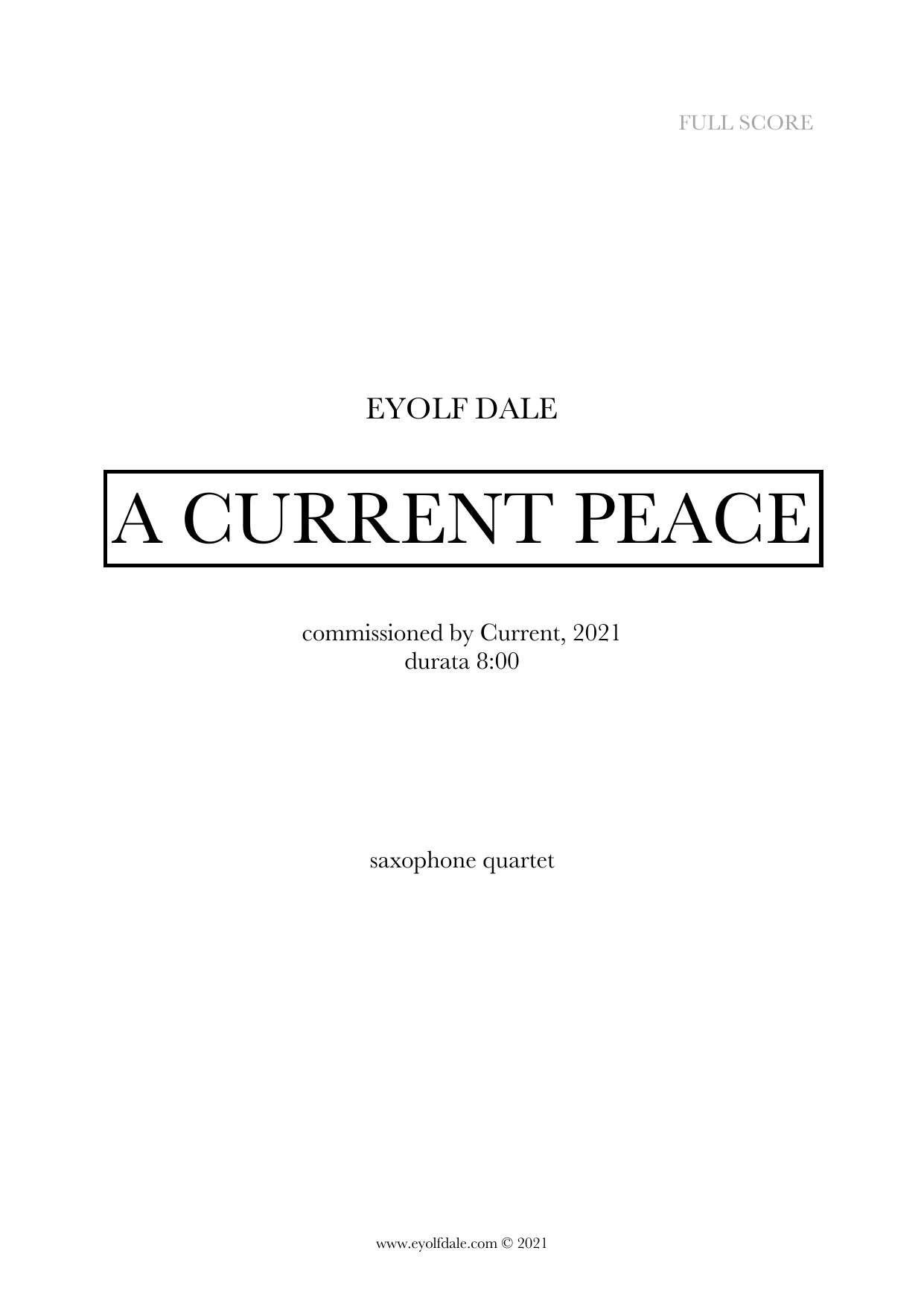 A Current Peace
