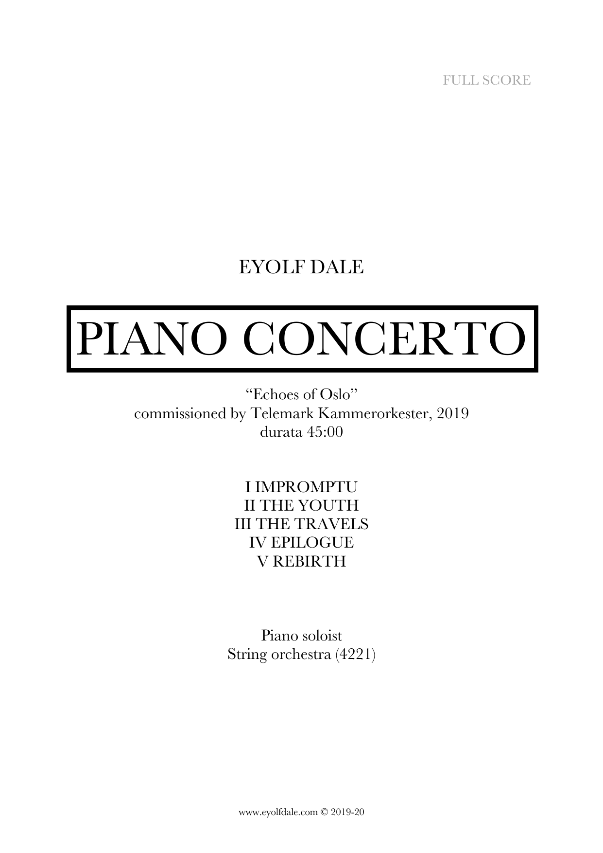 Piano Concerto - "Echoes of Oslo"