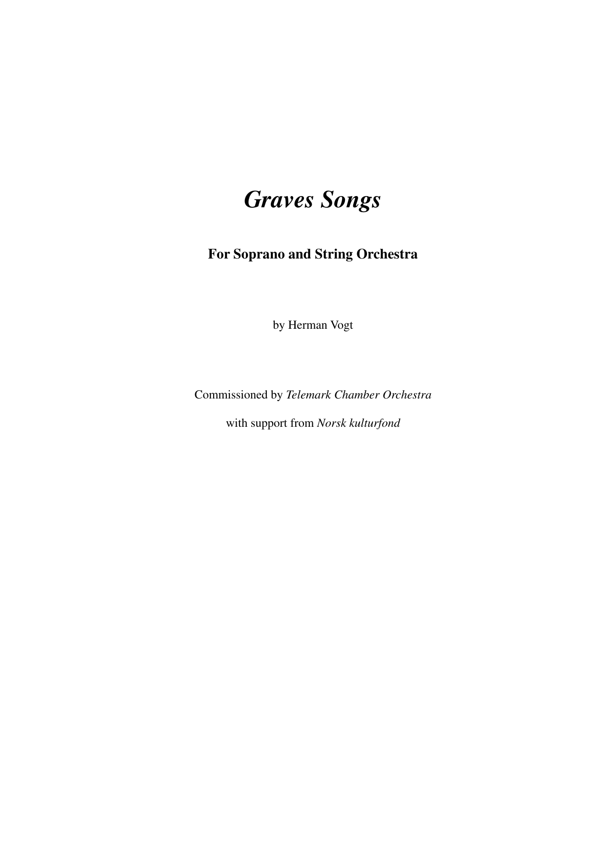 Graves Songs