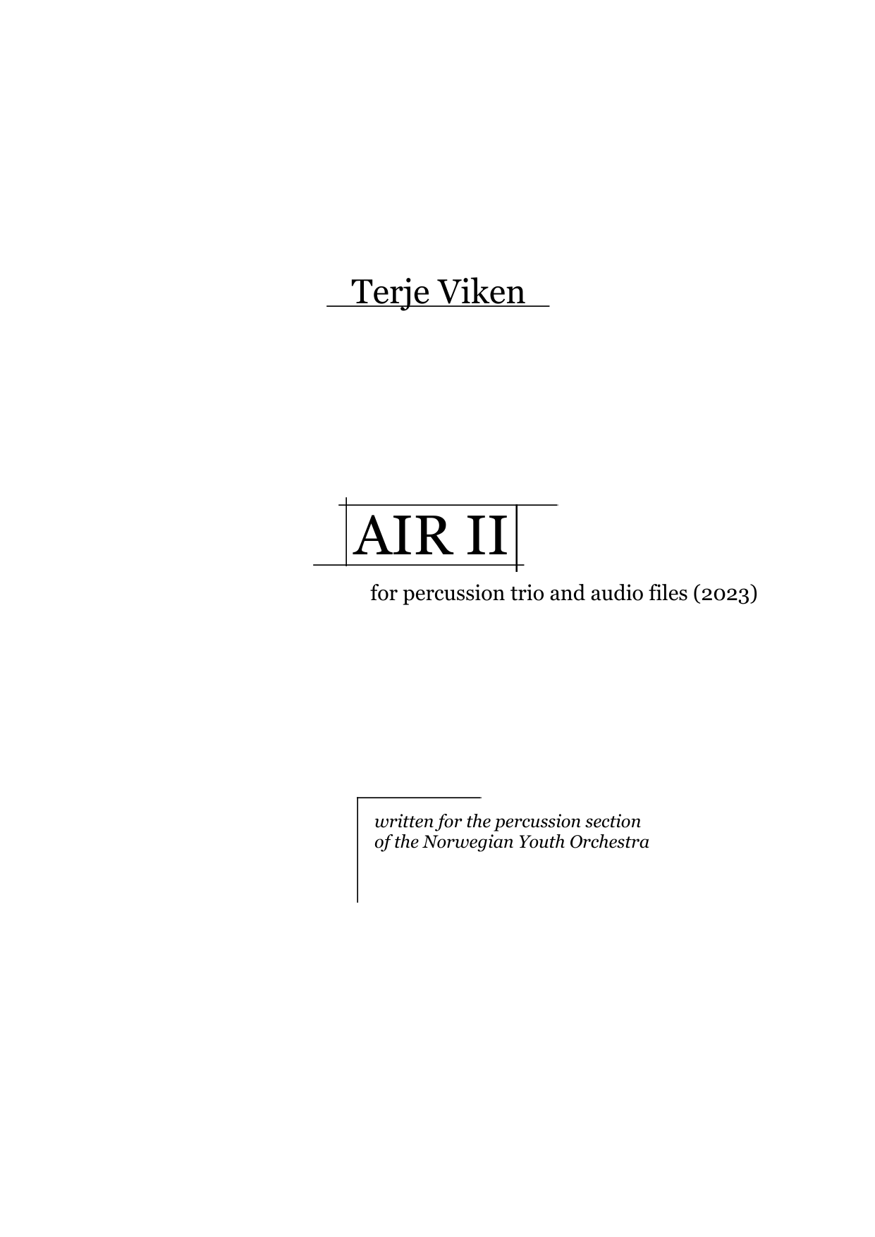 Air II - For percussion trio and audio files - Image 3