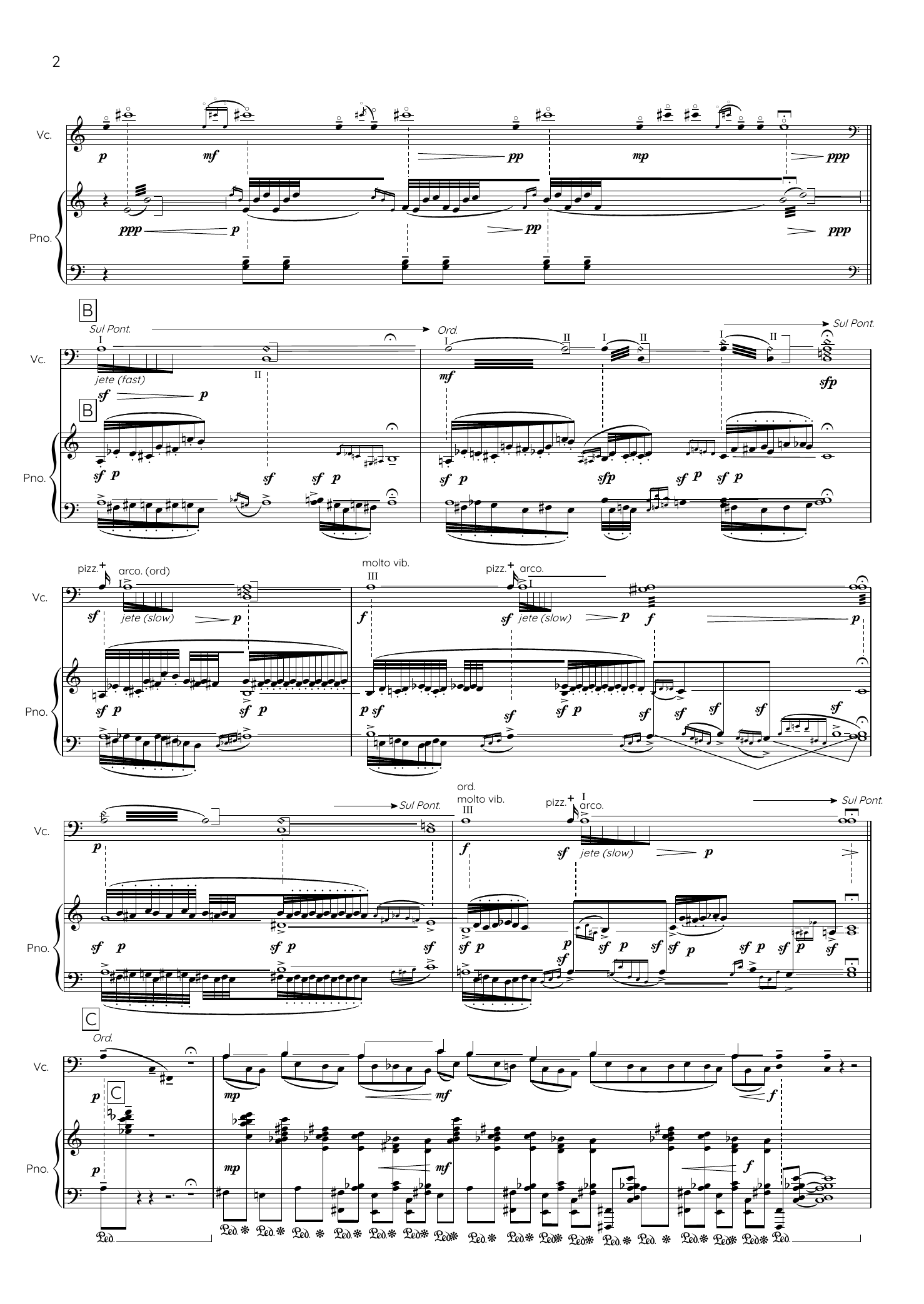 Oktobernotater - for piano, cello and narrator - Image 6