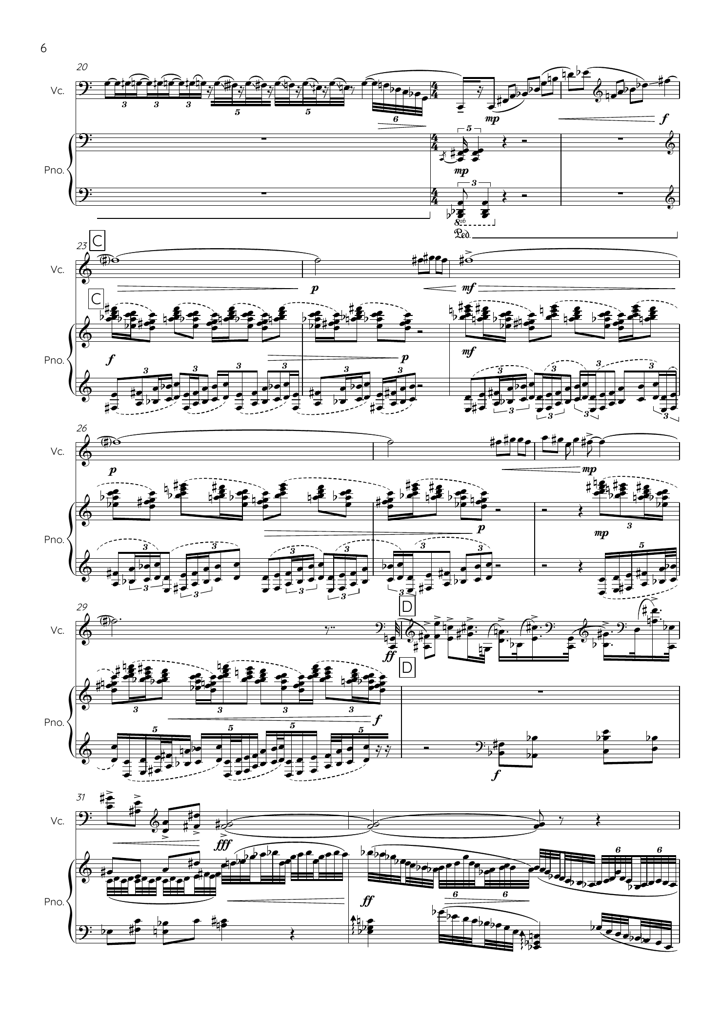 Oktobernotater - for piano, cello and narrator - Image 10