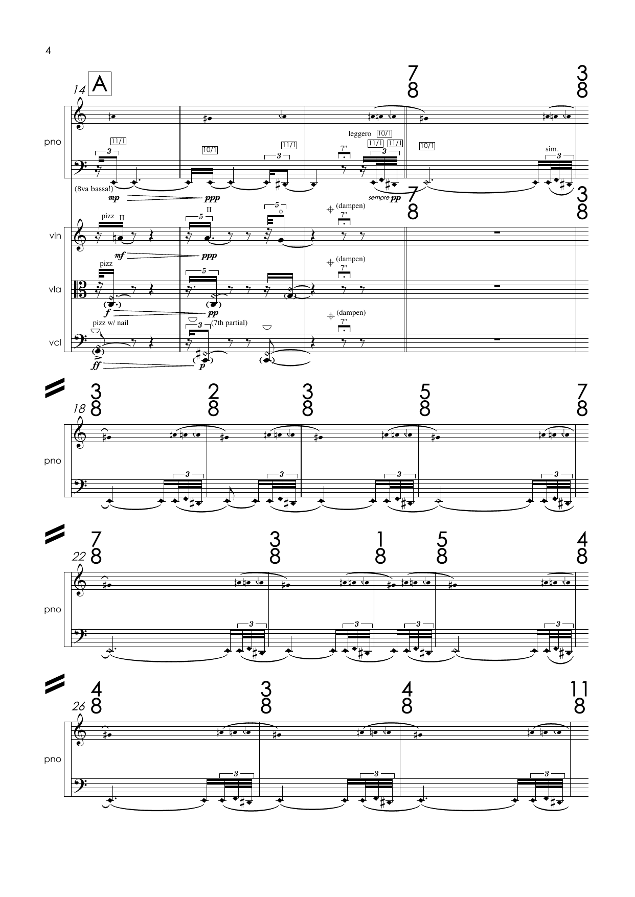 Tostados en Córdoba en medio de la noche - Nigth Music for piano quartet - Image 6