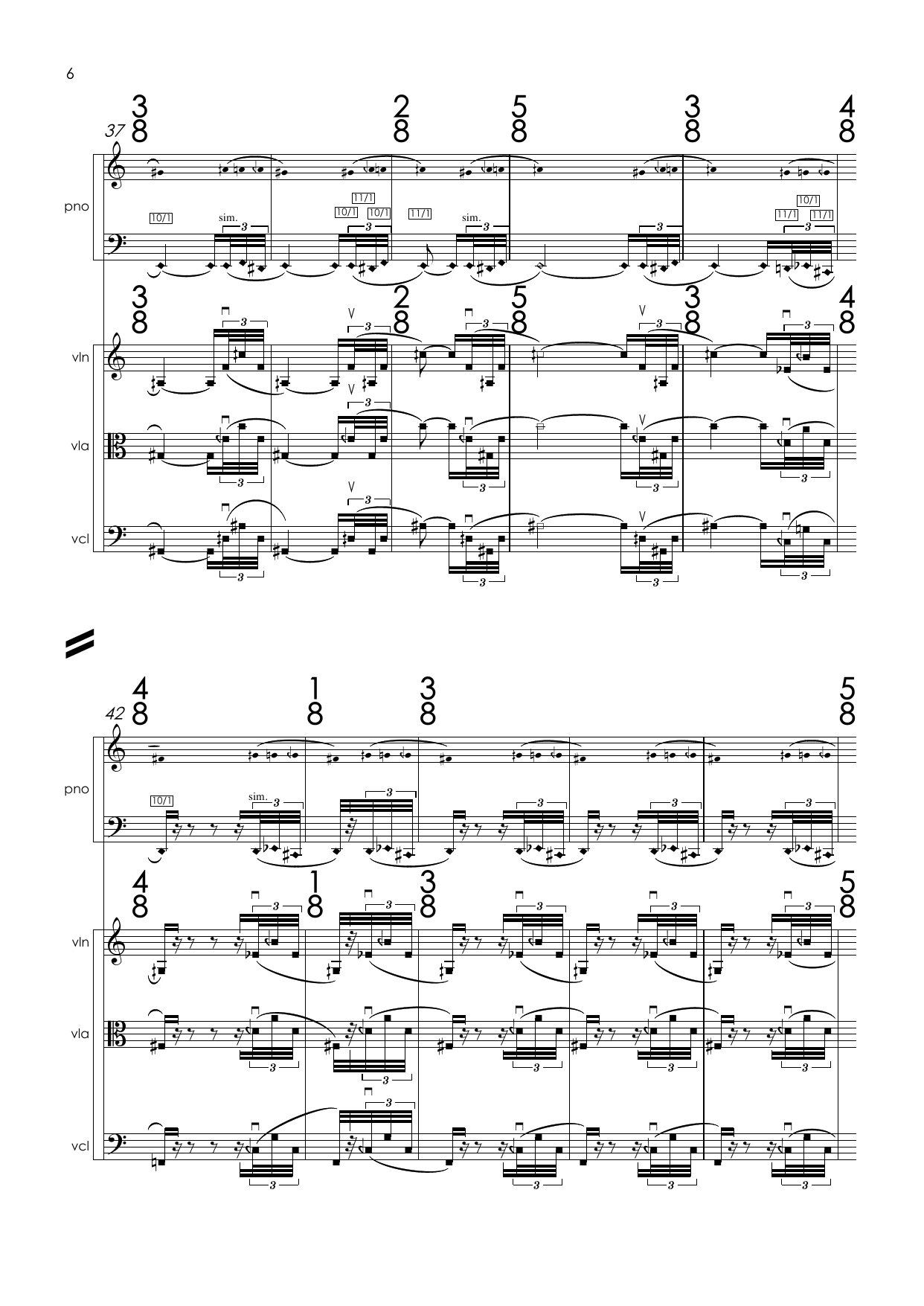 Tostados en Córdoba en medio de la noche - Nigth Music for piano quartet - Image 8