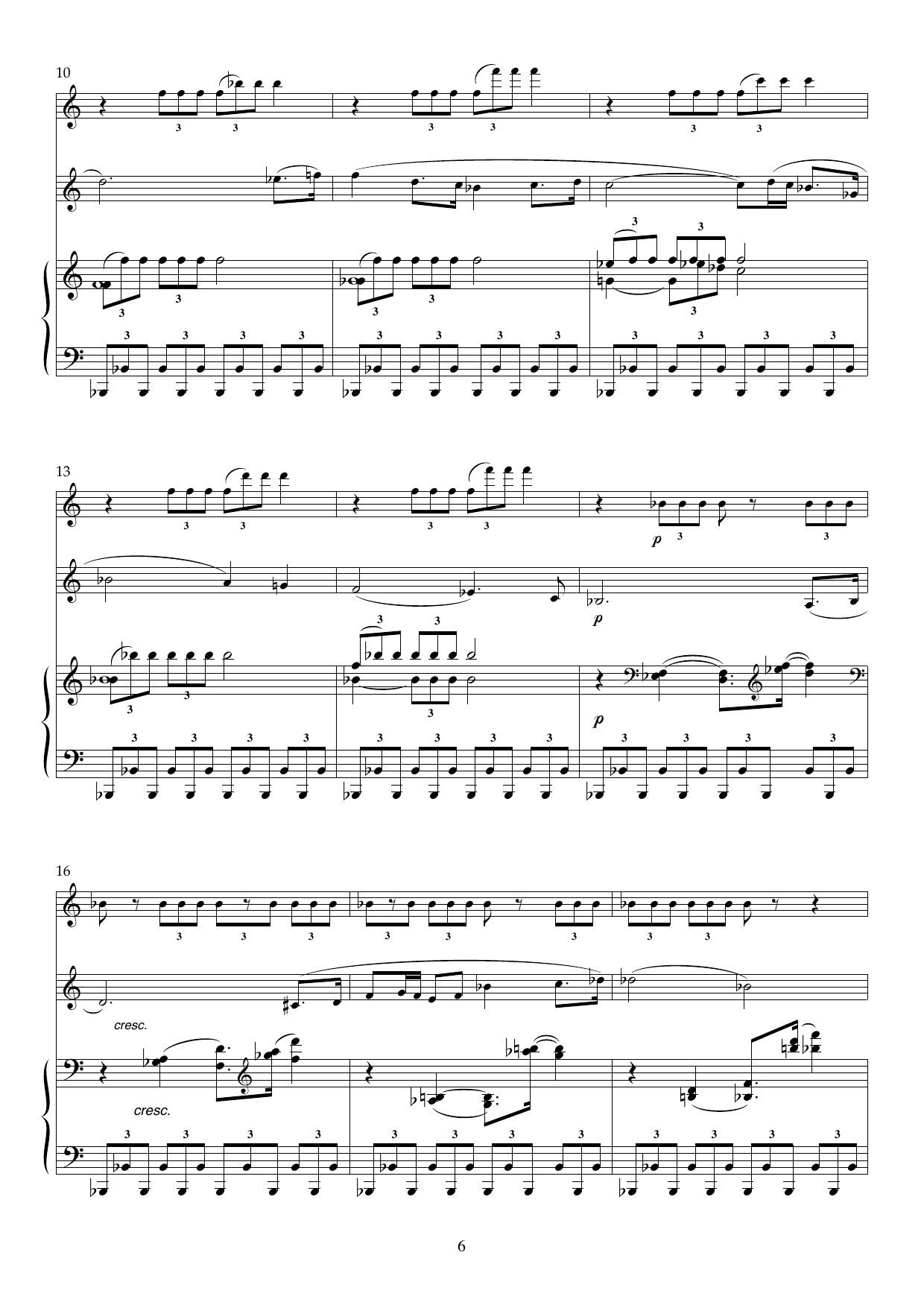 In these Anxious Times - Trio for flute, clarinet (Bb) and piano, Op 135 - Image 6