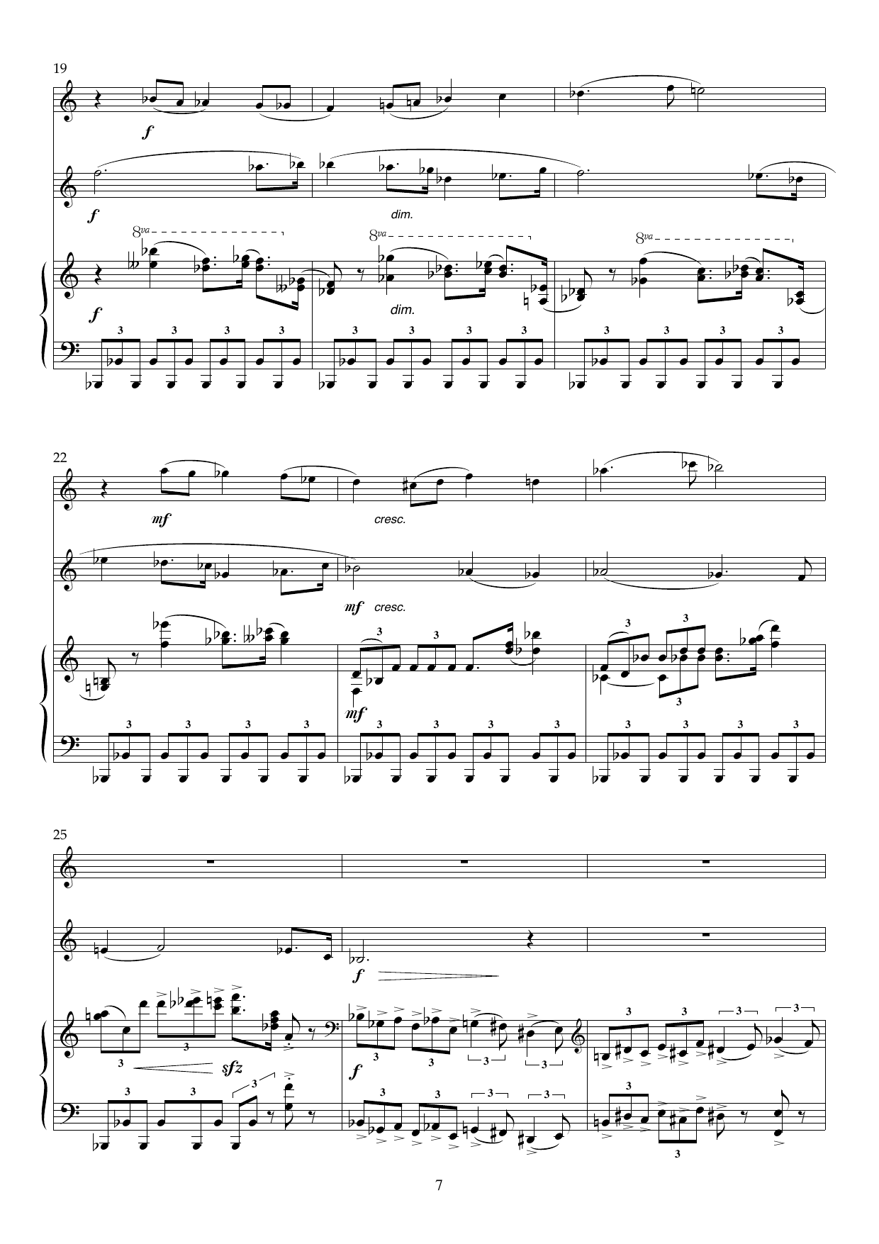 In these Anxious Times - Trio for flute, clarinet (Bb) and piano, Op 135 - Image 7