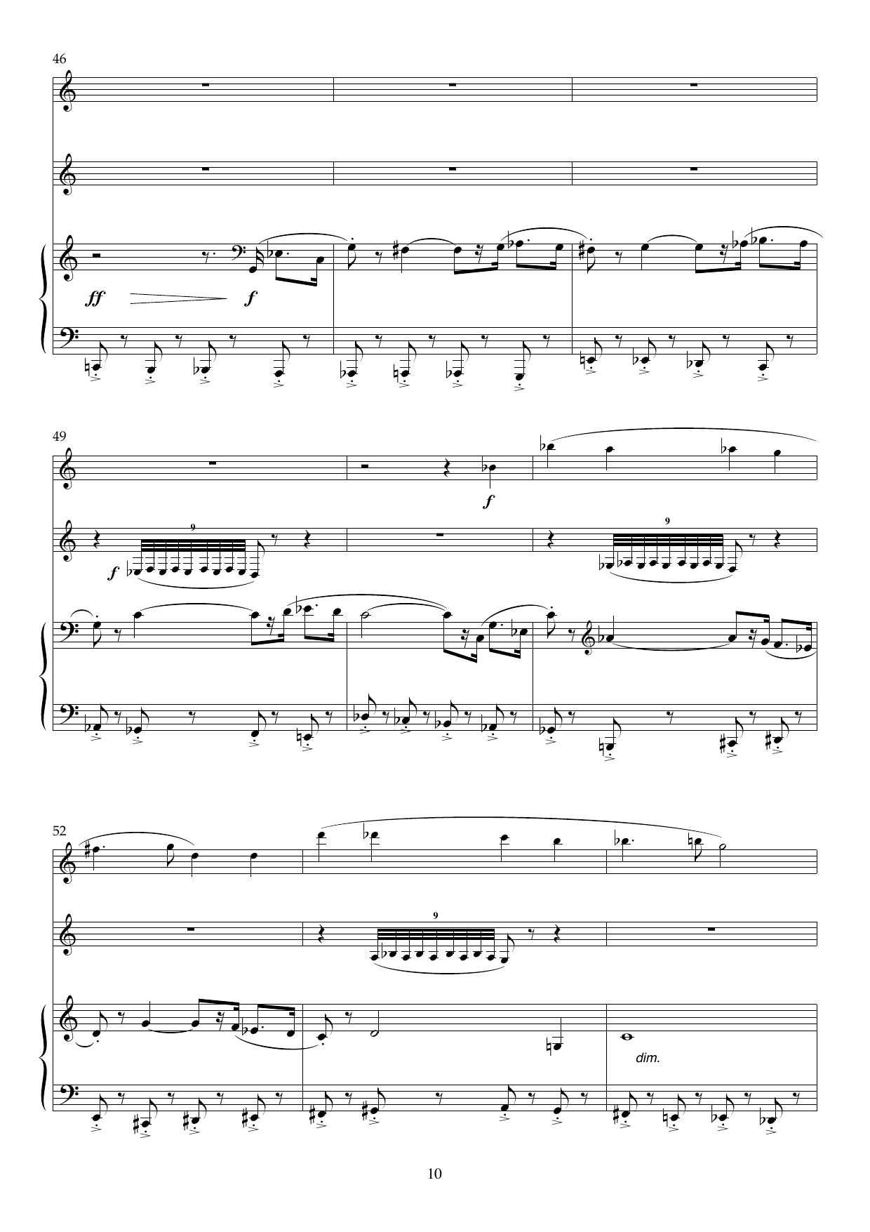 In these Anxious Times - Trio for flute, clarinet (Bb) and piano, Op 135 - Image 10