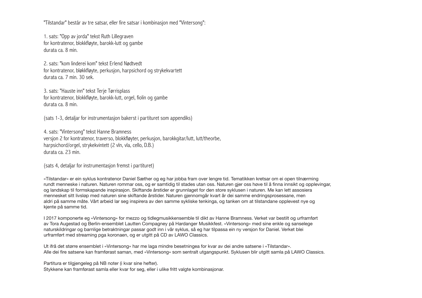 Tilstandar - 3. sats. Hauste inn - Bilde 2