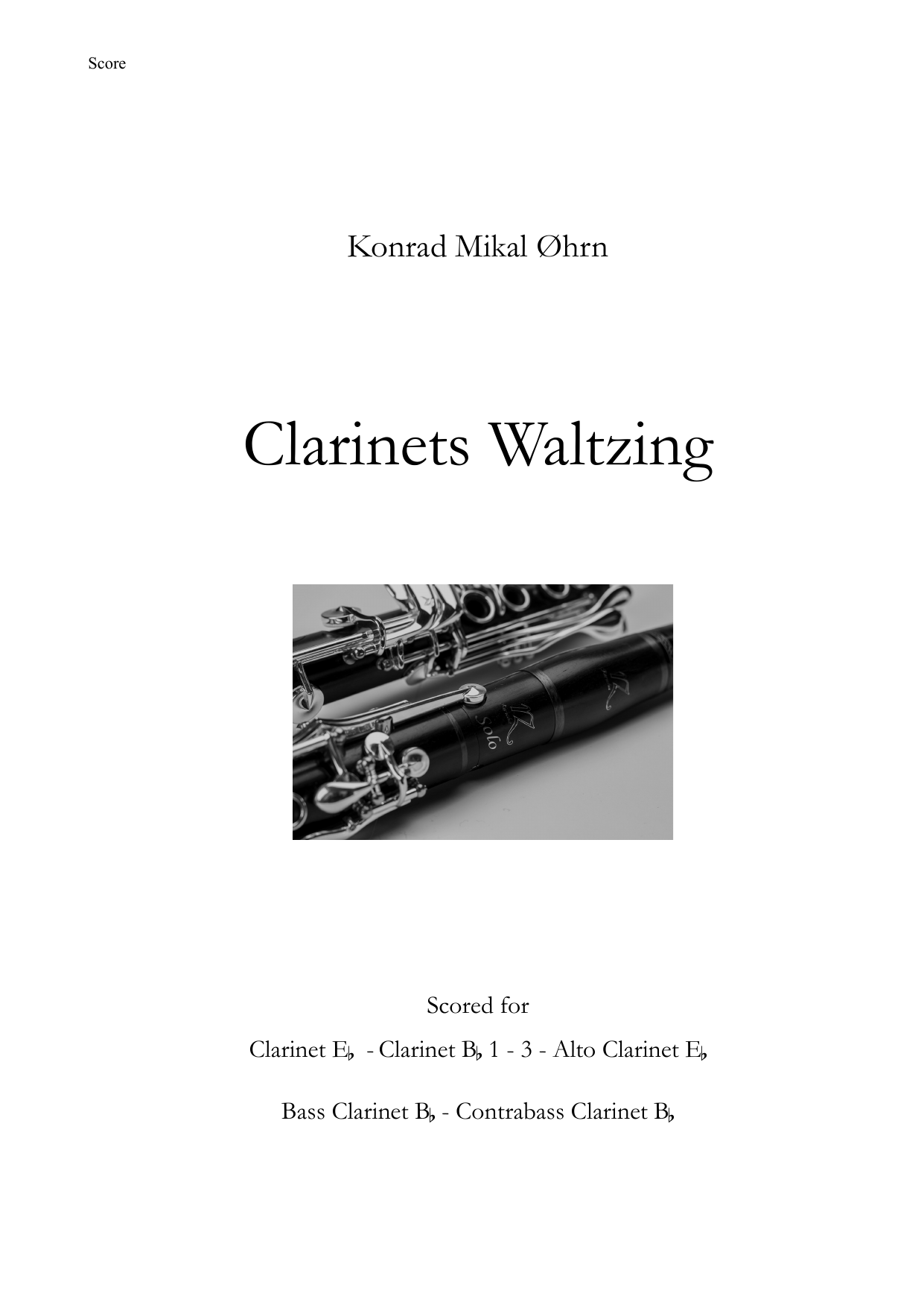 Clarinets Waltzing - For Clarinet Choir