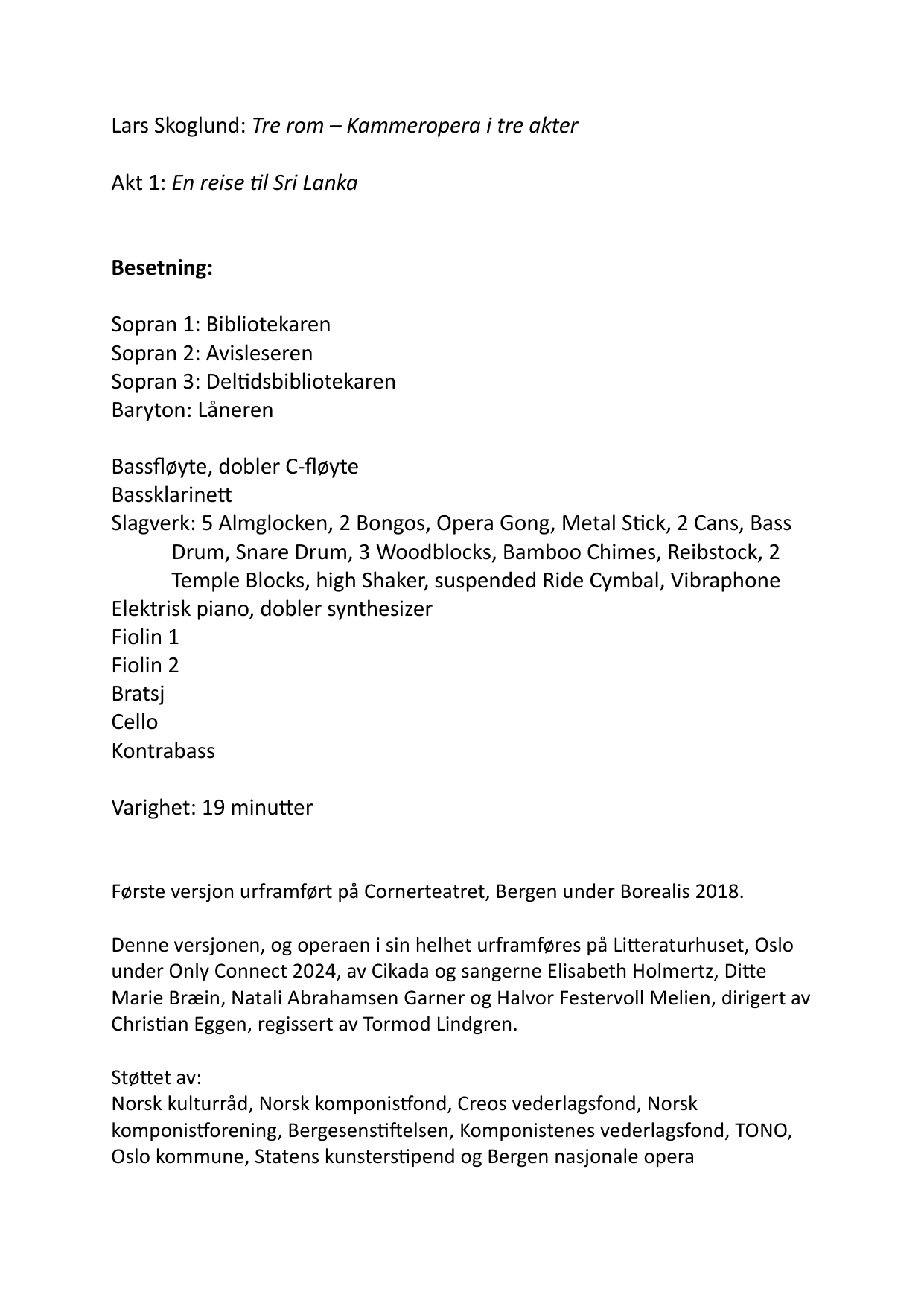 Tre rom – Kammeropera i tre akter - Image 4