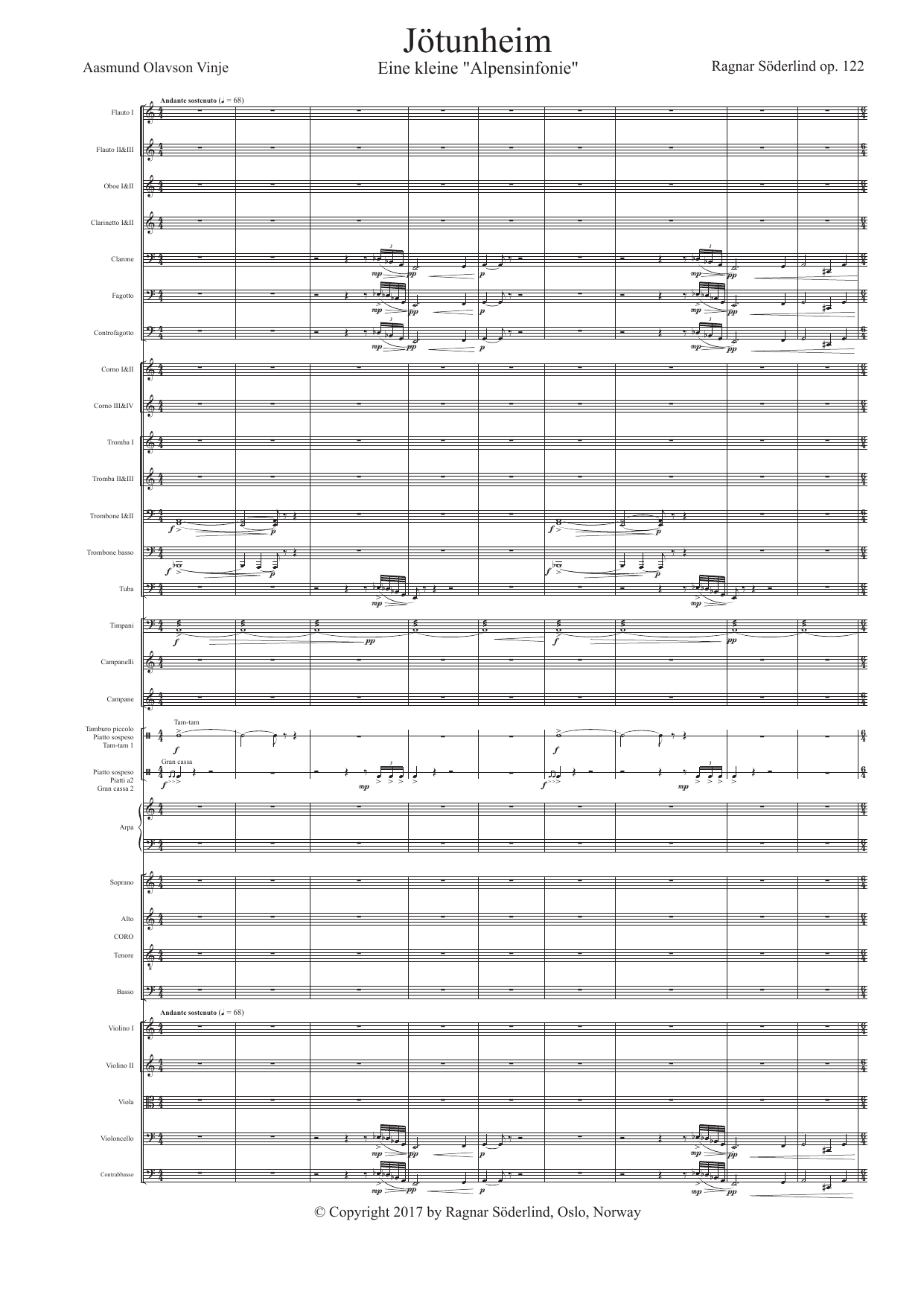 Jötunheim - Eine kleine "Alpensinfonie" - Fyr blanda kor og orkester Op. 122 C - Image 3