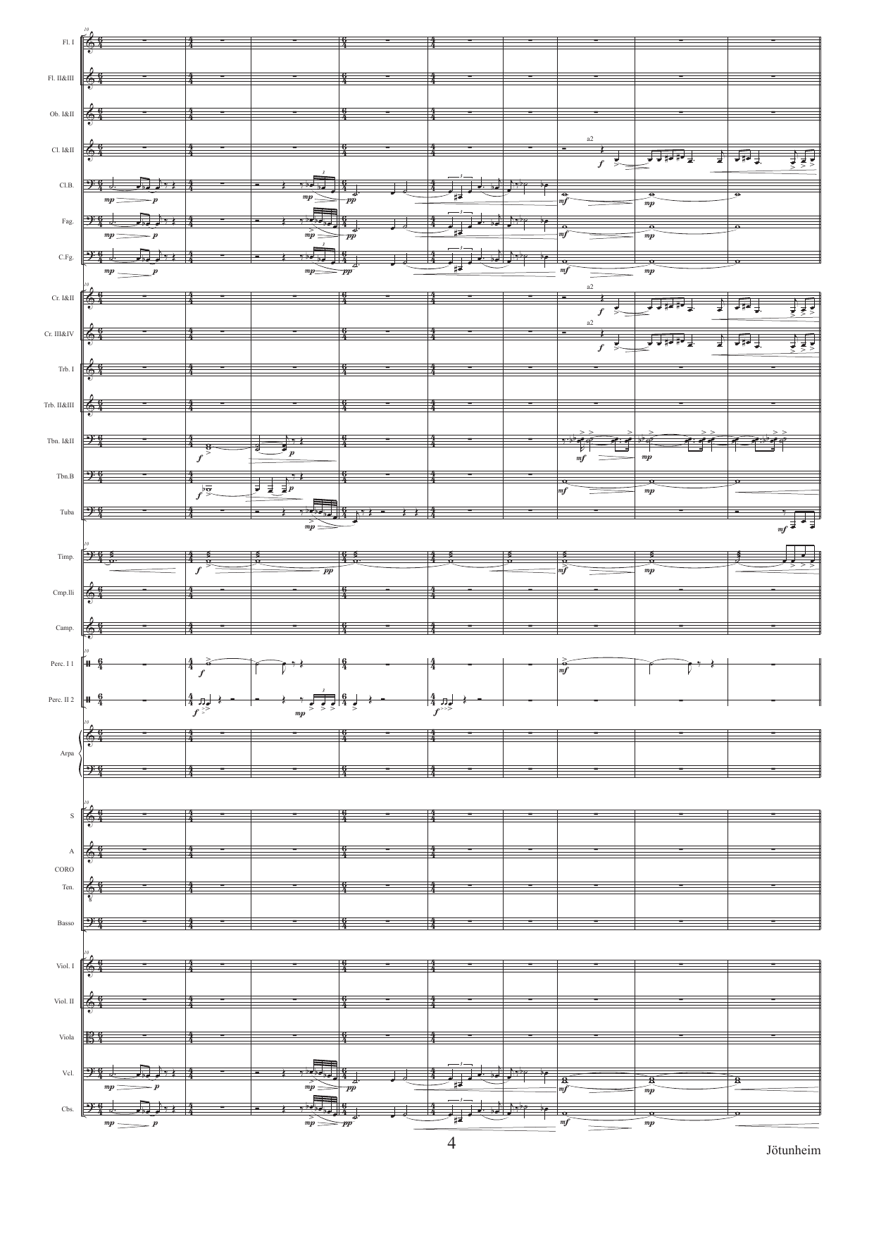 Jötunheim - Eine kleine "Alpensinfonie" - Fyr blanda kor og orkester Op. 122 C - Image 4