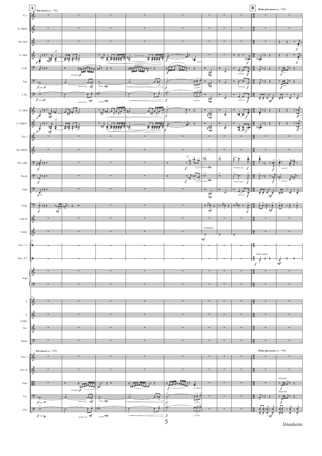 Jötunheim - Eine kleine "Alpensinfonie" - Fyr blanda kor og orkester Op. 122 C - Image 5