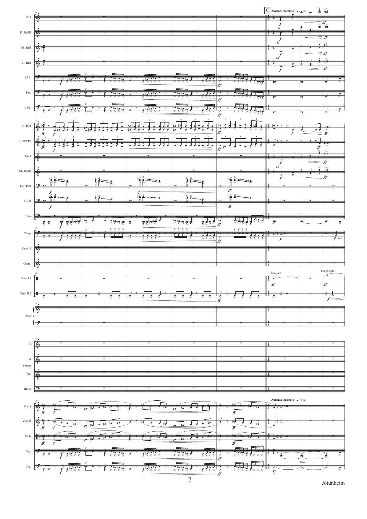 Jötunheim - Eine kleine "Alpensinfonie" - Fyr blanda kor og orkester Op. 122 C - Image 7