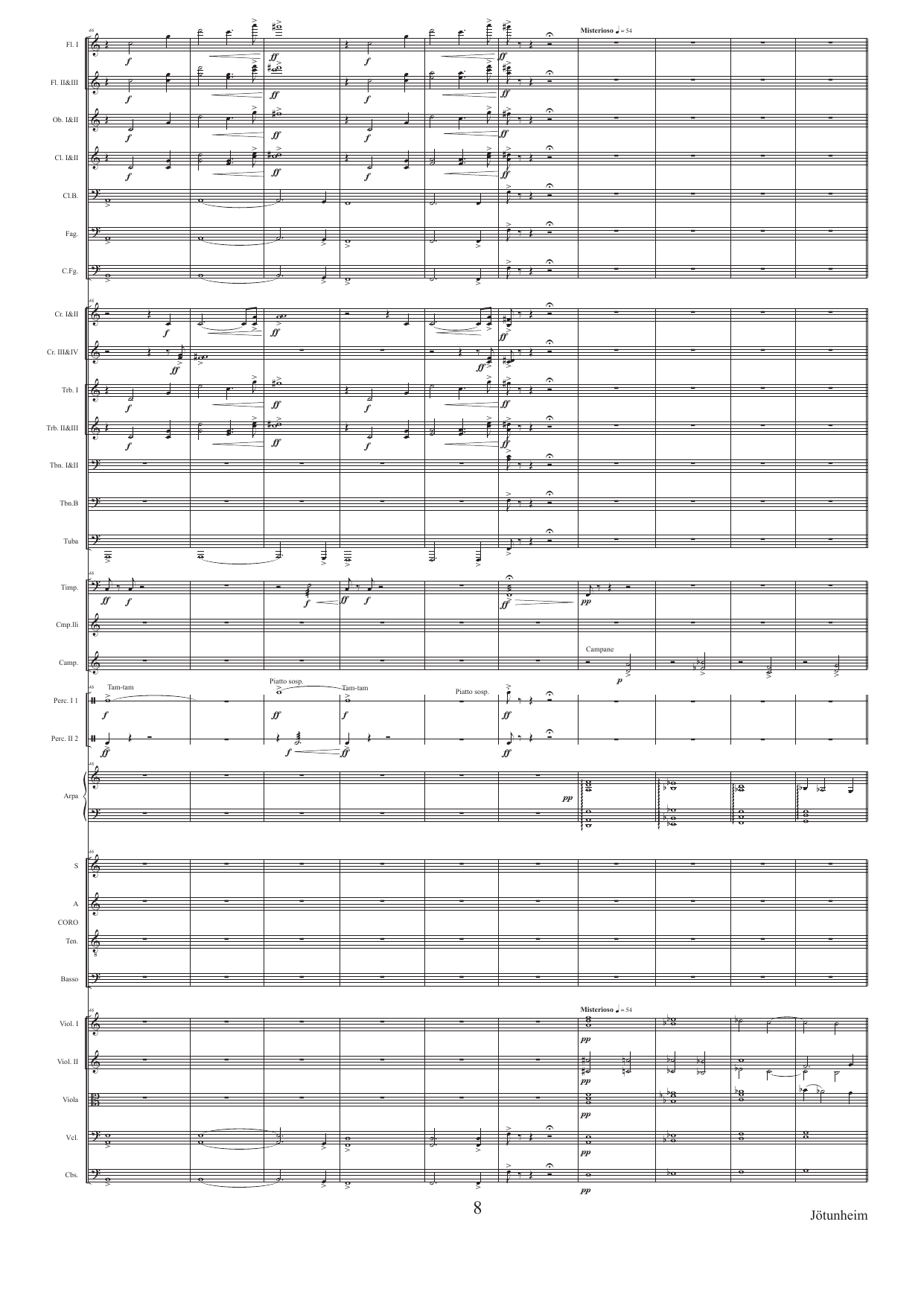 Jötunheim - Eine kleine "Alpensinfonie" - Fyr blanda kor og orkester Op. 122 C - Image 8