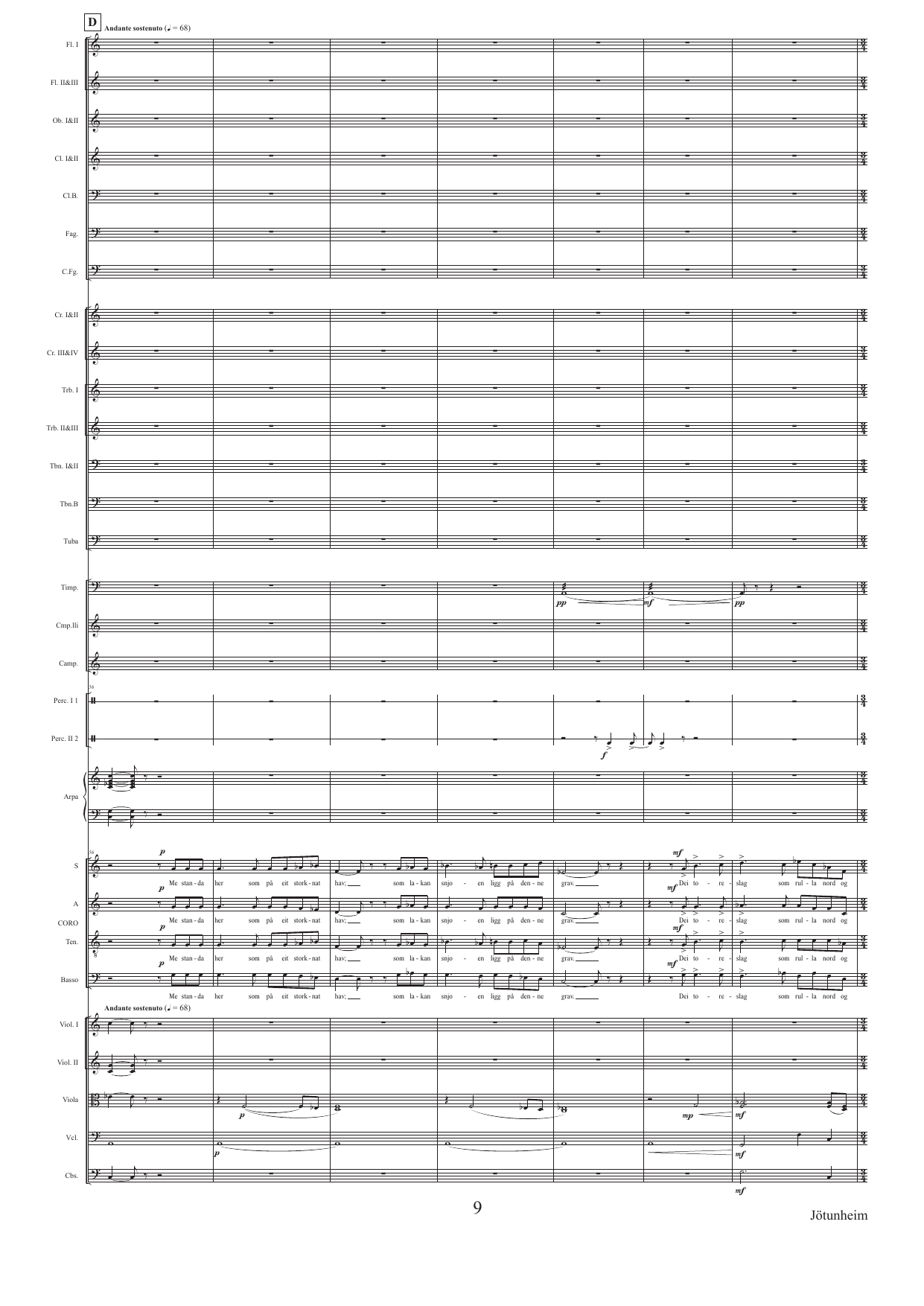 Jötunheim - Eine kleine "Alpensinfonie" - Fyr blanda kor og orkester Op. 122 C - Image 9