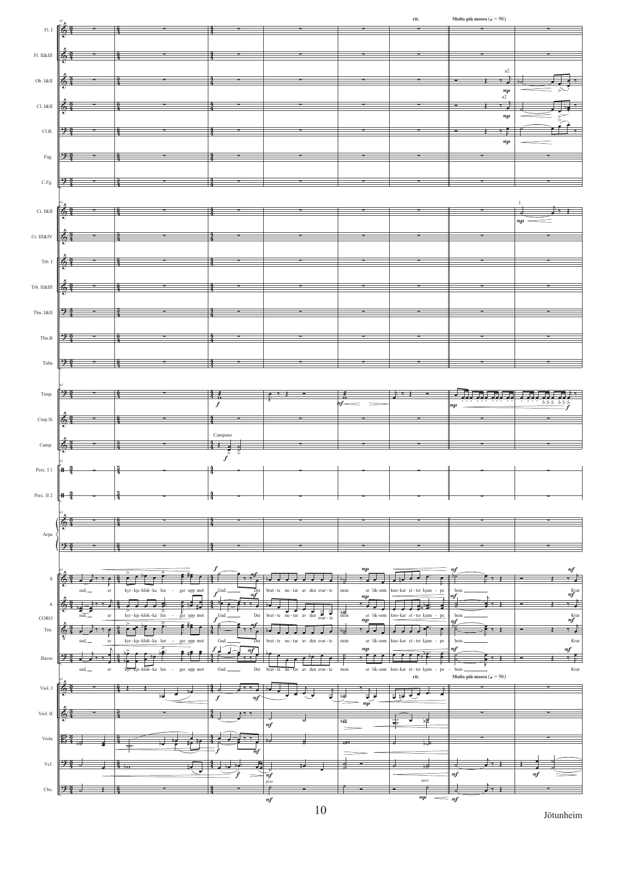 Jötunheim - Eine kleine "Alpensinfonie" - Fyr blanda kor og orkester Op. 122 C - Image 10