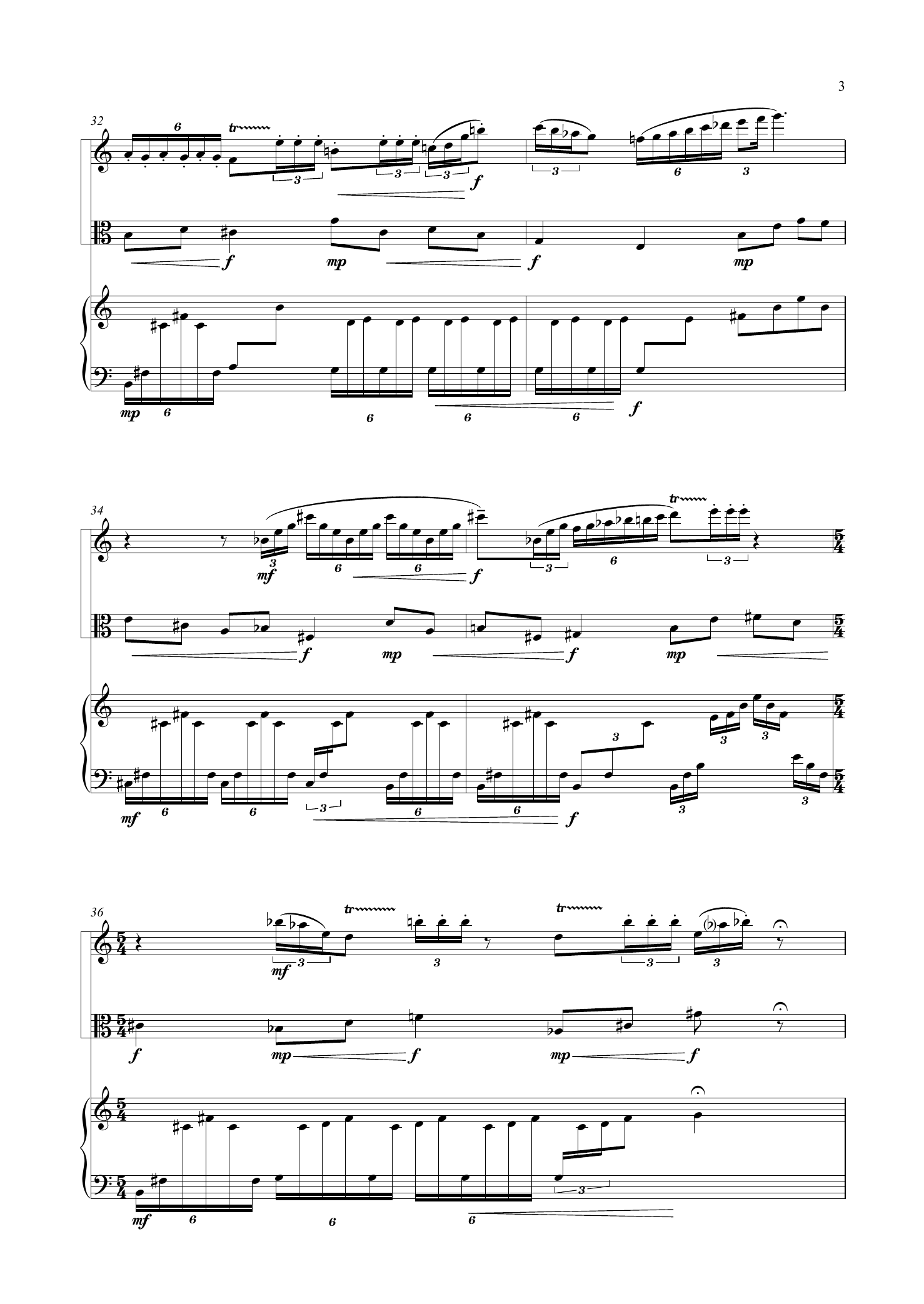 The Thornbird - Trio version for flute, viola and harp - Image 7