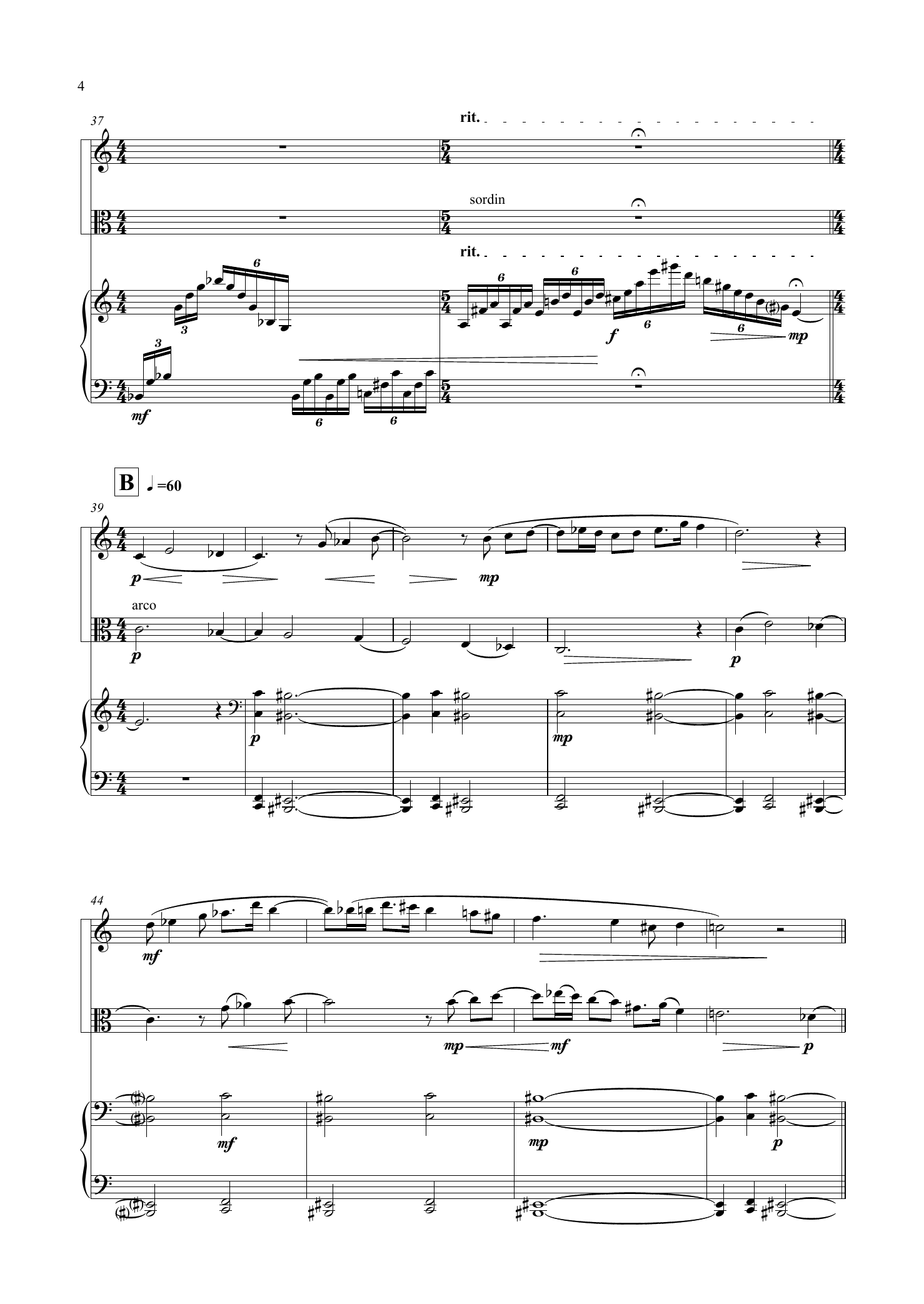 The Thornbird - Trio version for flute, viola and harp - Image 8