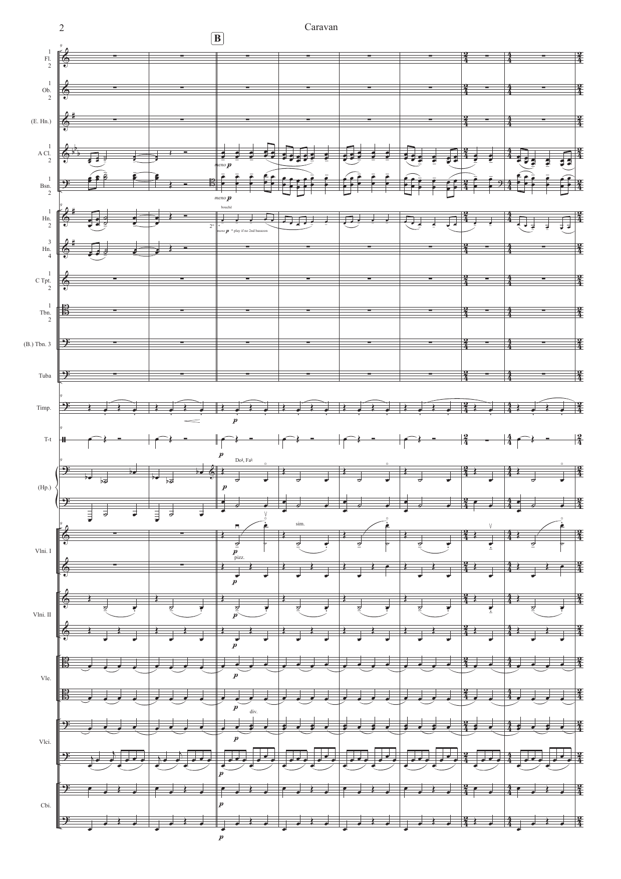 Caravan - Slow Movement for Amateur orchestra - Image 2