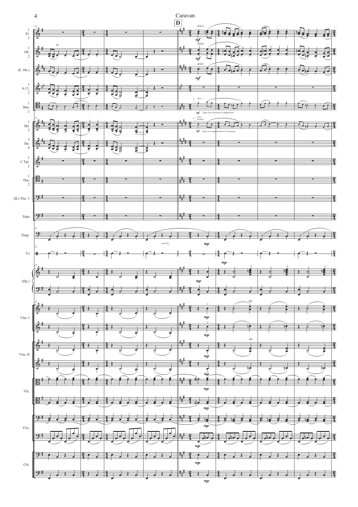 Caravan - Slow Movement for Amateur orchestra - Image 4