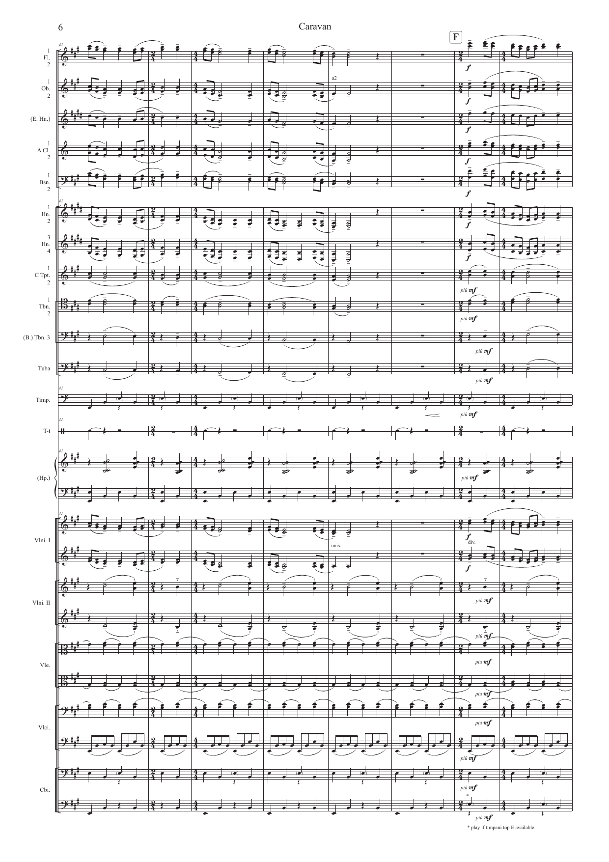 Caravan - Slow Movement for Amateur orchestra - Image 6