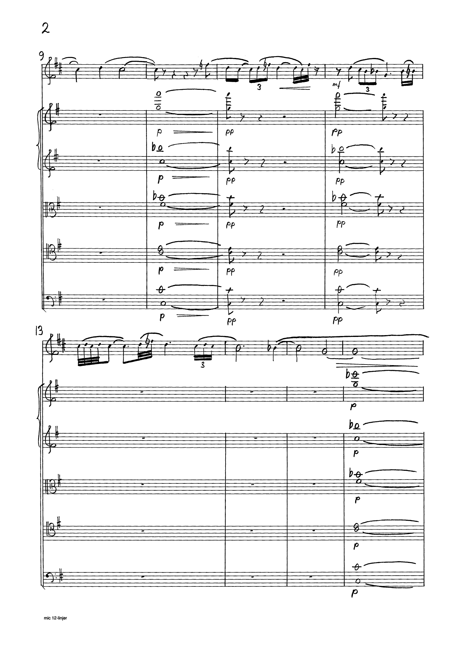 Lamentatio "et in terra pax" - for english horn and string orchestra, Op. 221 - Image 6