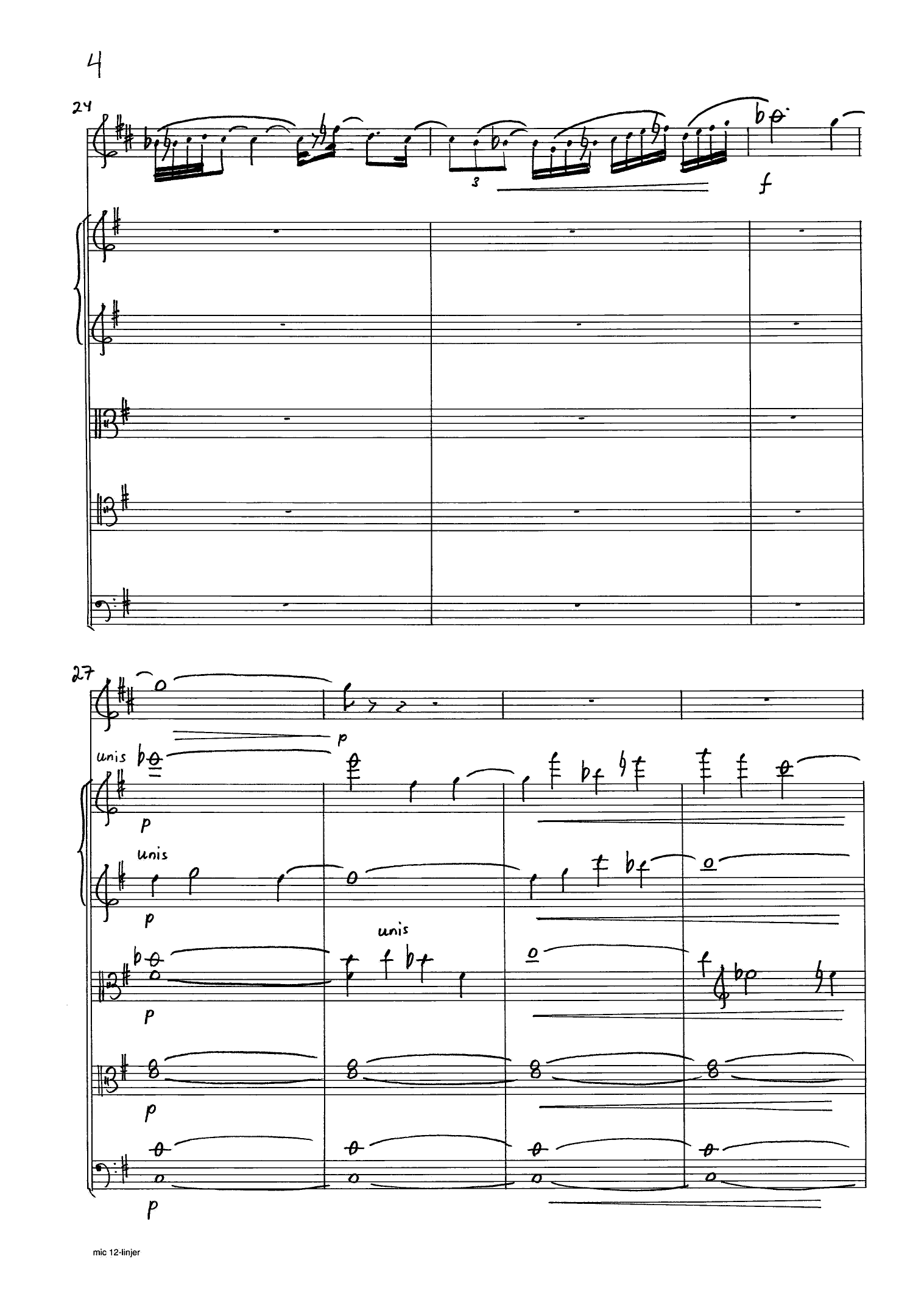 Lamentatio "et in terra pax" - for english horn and string orchestra, Op. 221 - Image 8