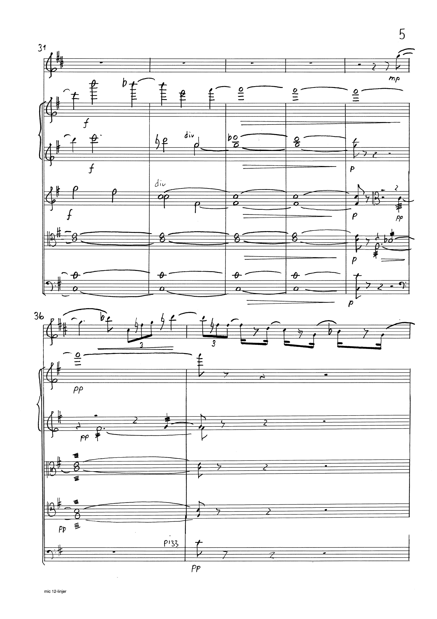 Lamentatio "et in terra pax" - for english horn and string orchestra, Op. 221 - Image 9