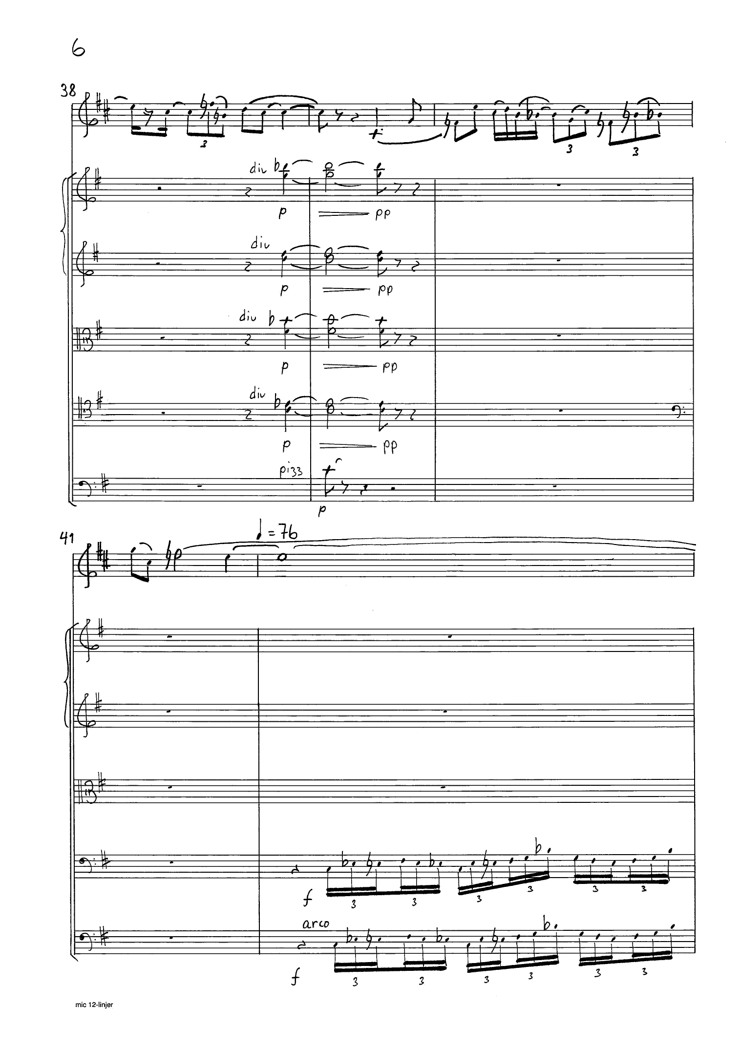 Lamentatio "et in terra pax" - for english horn and string orchestra, Op. 221 - Image 10