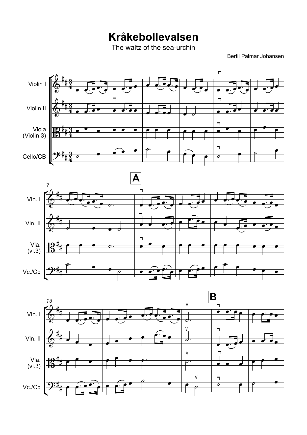 The Waltz of the Sea - Urchin - for string orchestra - Image 3