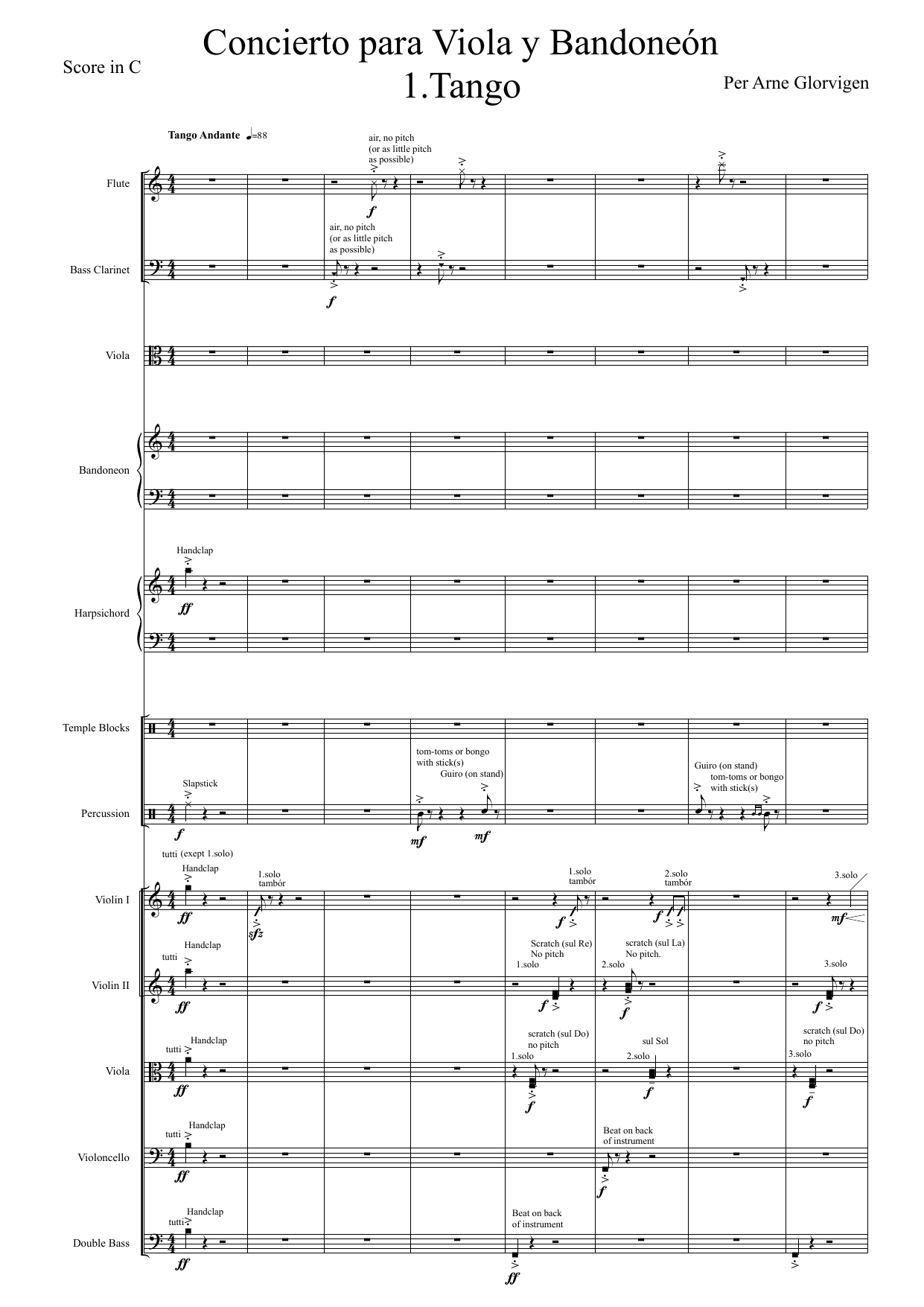 Double Concerto for viola, bandoneon and chamber orchestra - Bilde 4