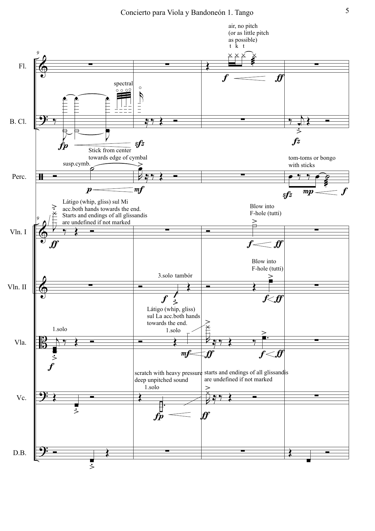 Double Concerto for viola, bandoneon and chamber orchestra - Bilde 5