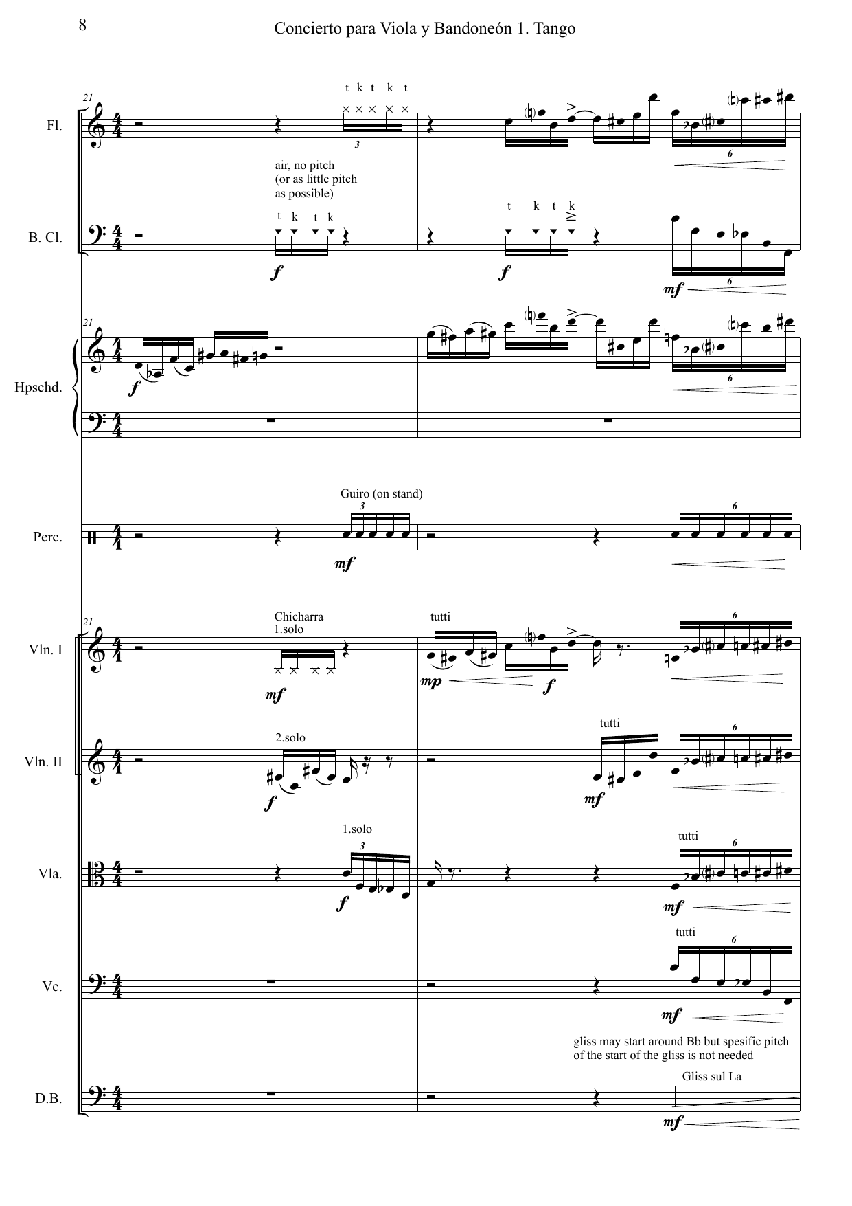 Double Concerto for viola, bandoneon and chamber orchestra - Bilde 8