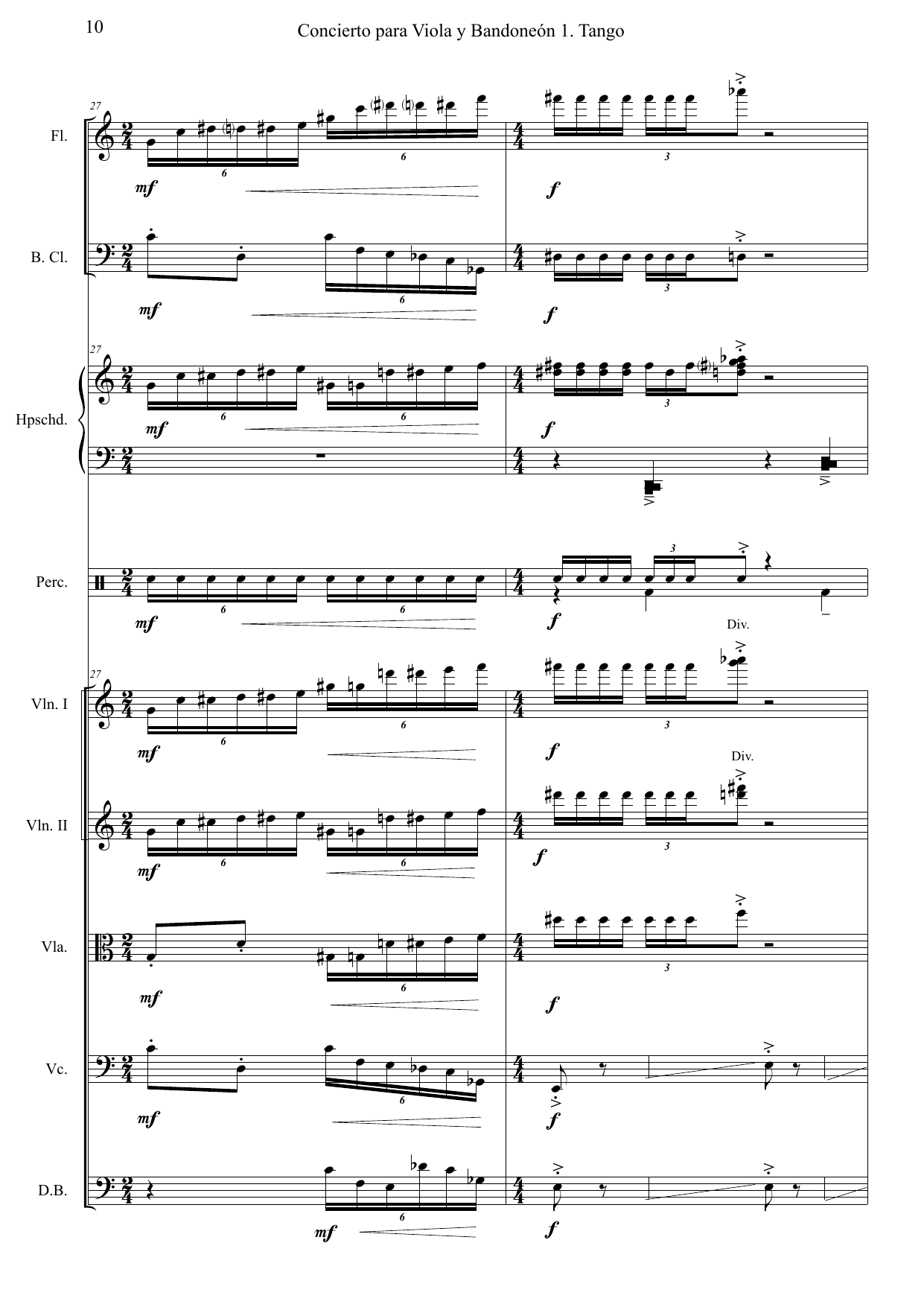 Double Concerto for viola, bandoneon and chamber orchestra - Bilde 10