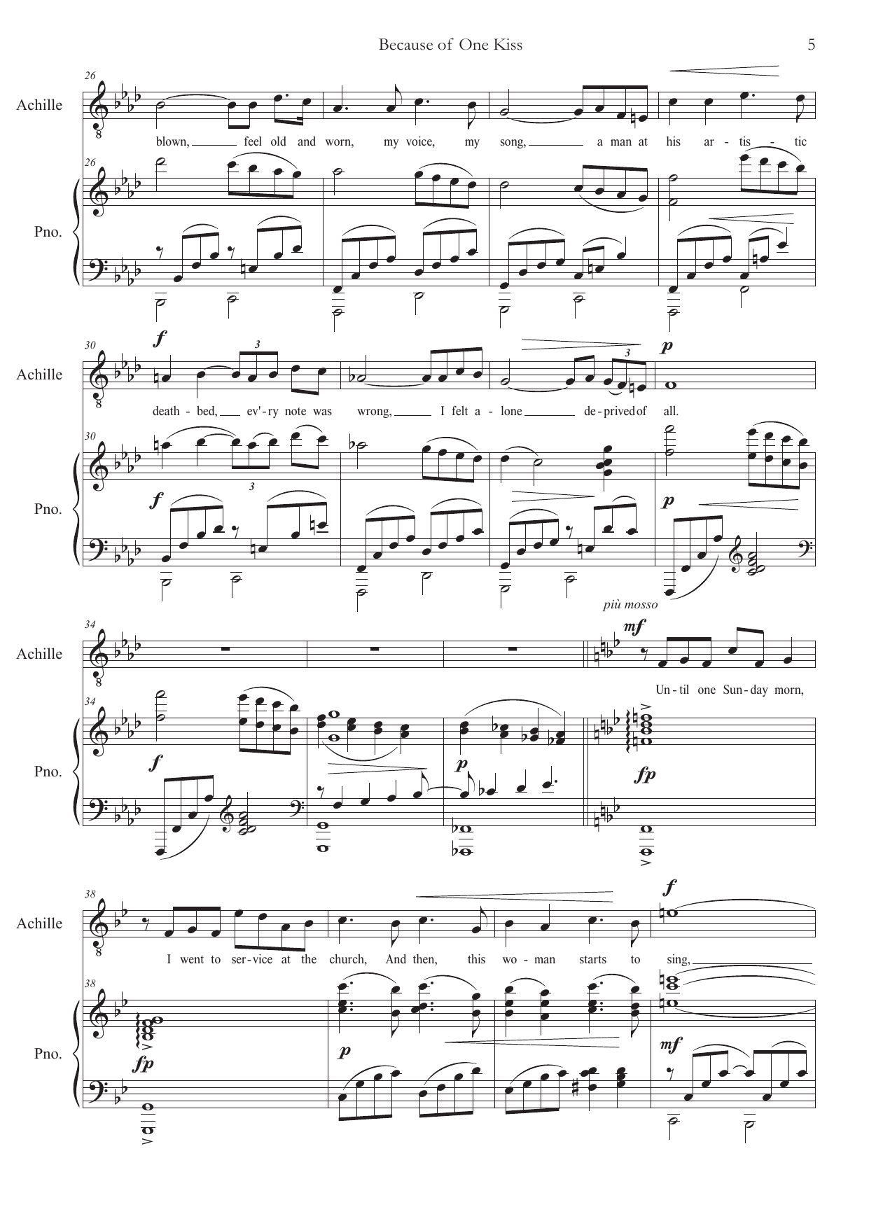 5 Songs - Inspired by "Babette's Feast" by Karen Blixen - for soprano, tenor and piano - Bilde 7