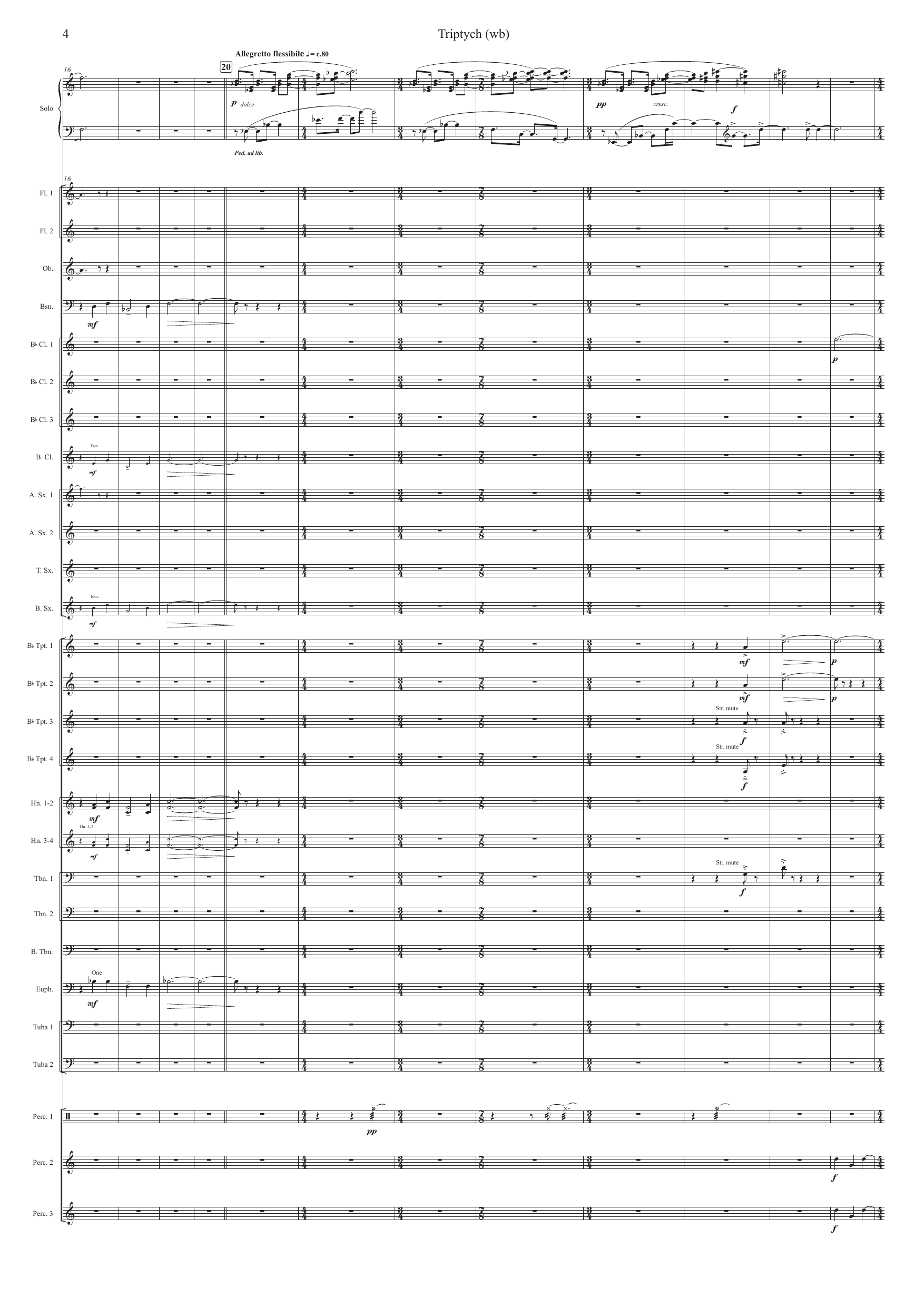 Triptych - Rhapsody for piano and wind band - Image 4