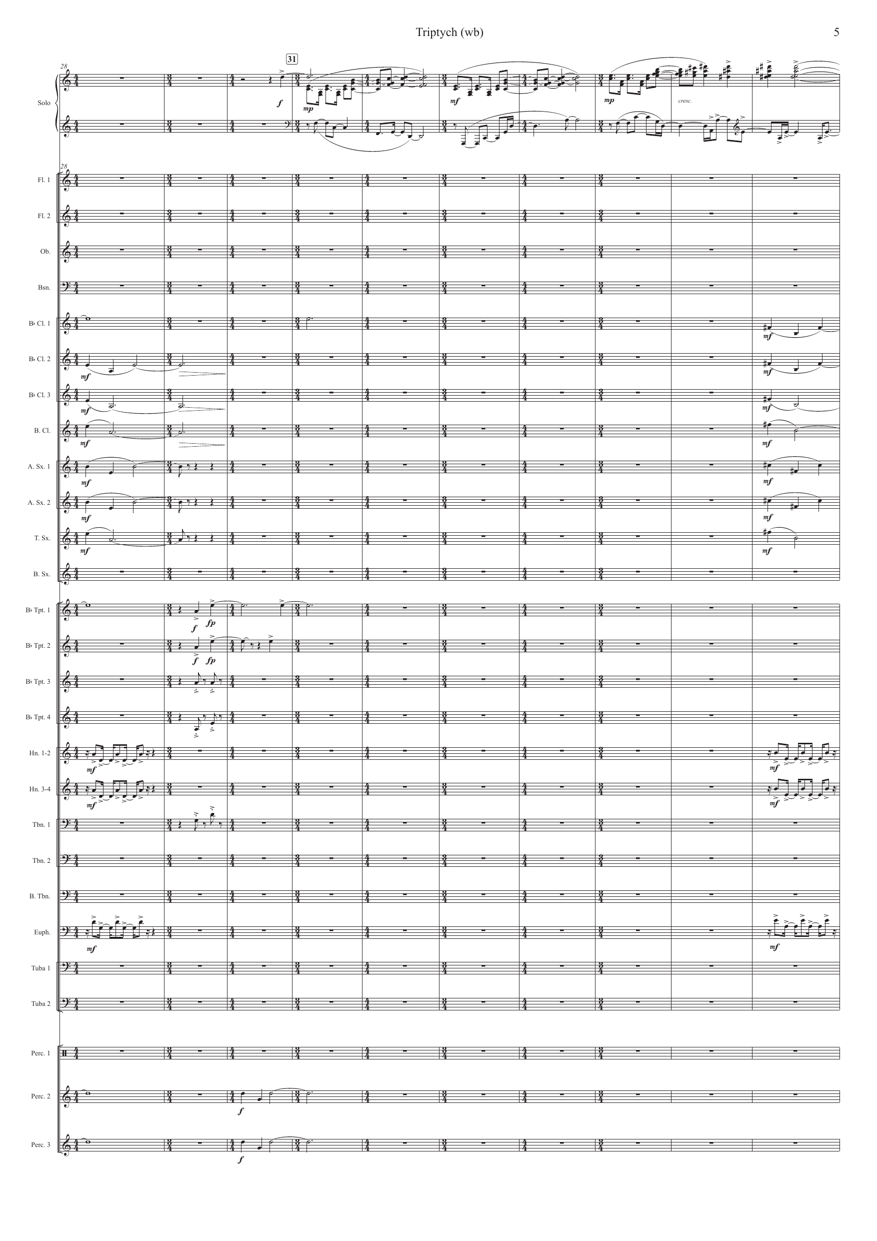 Triptych - Rhapsody for piano and wind band - Image 5