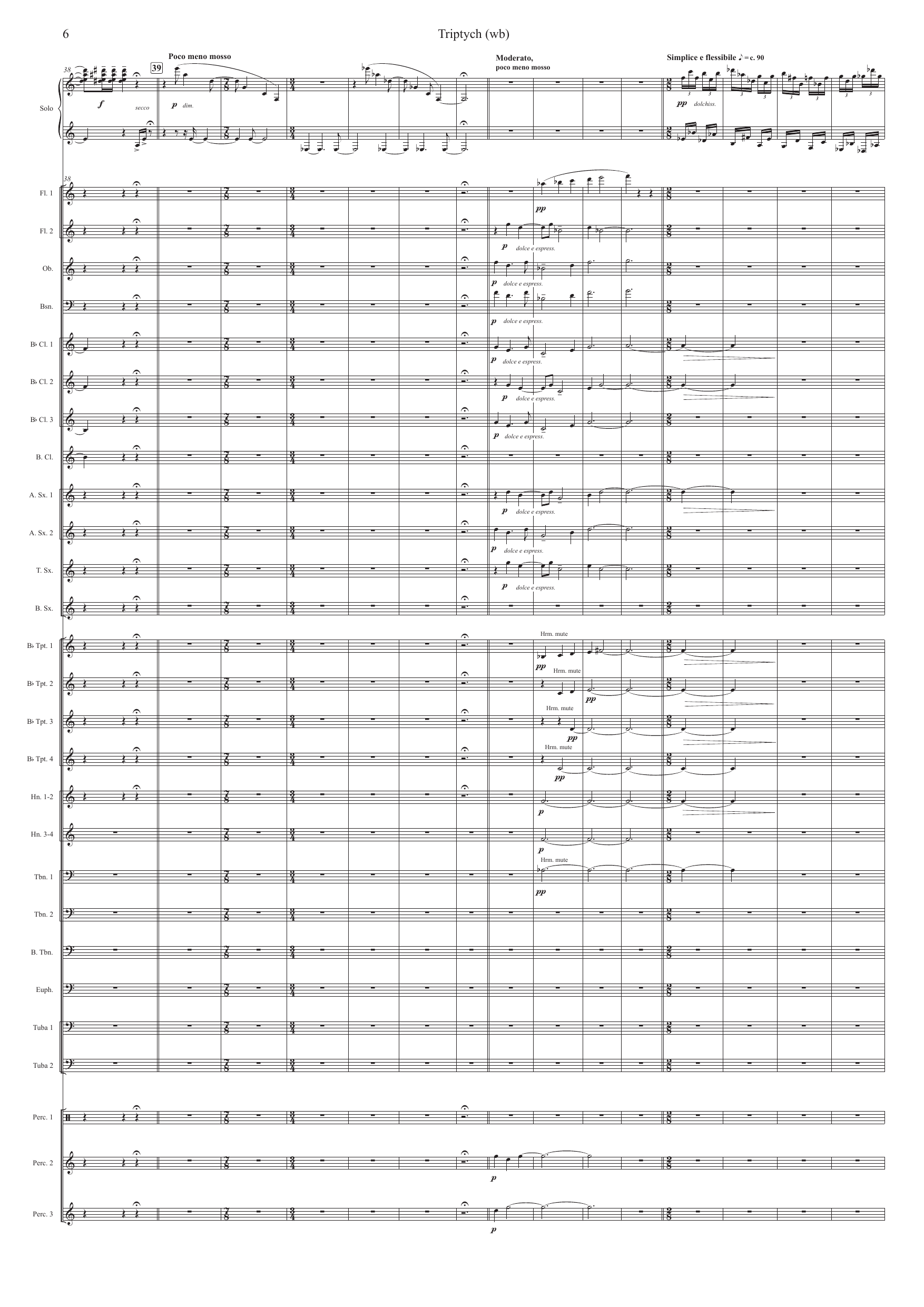Triptych - Rhapsody for piano and wind band - Image 6