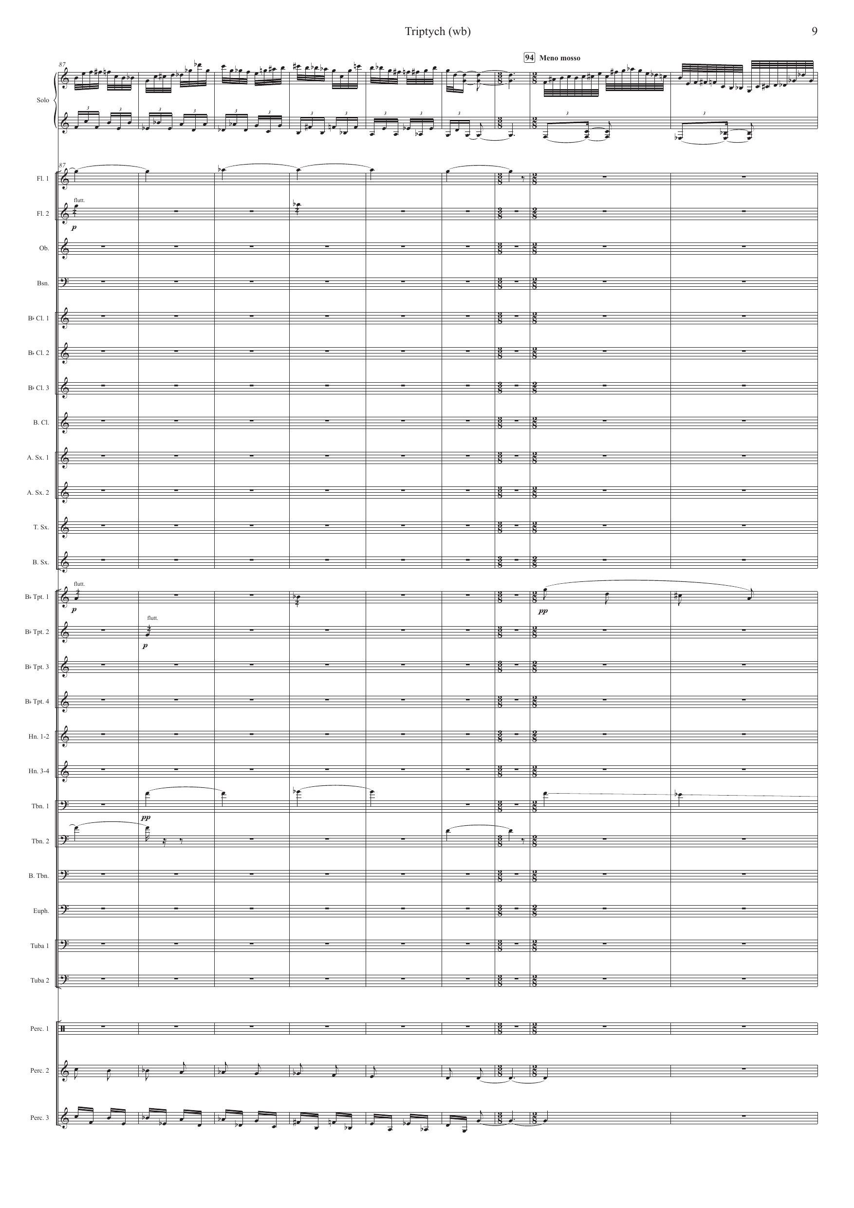 Triptych - Rhapsody for piano and wind band - Image 9