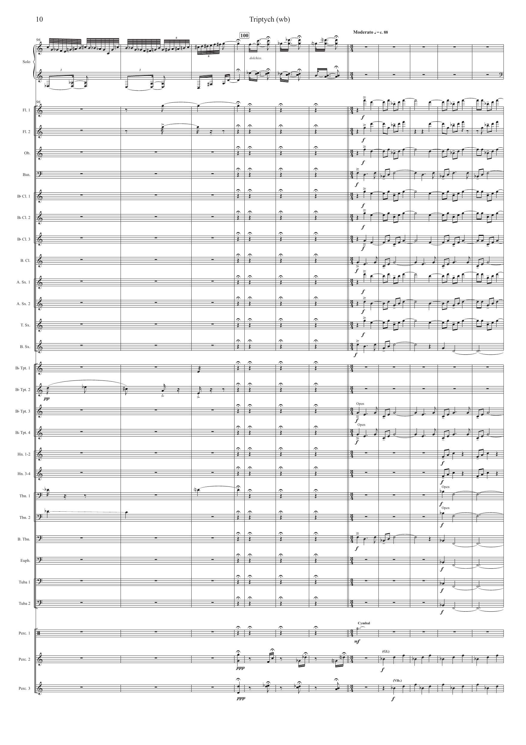 Triptych - Rhapsody for piano and wind band - Image 10